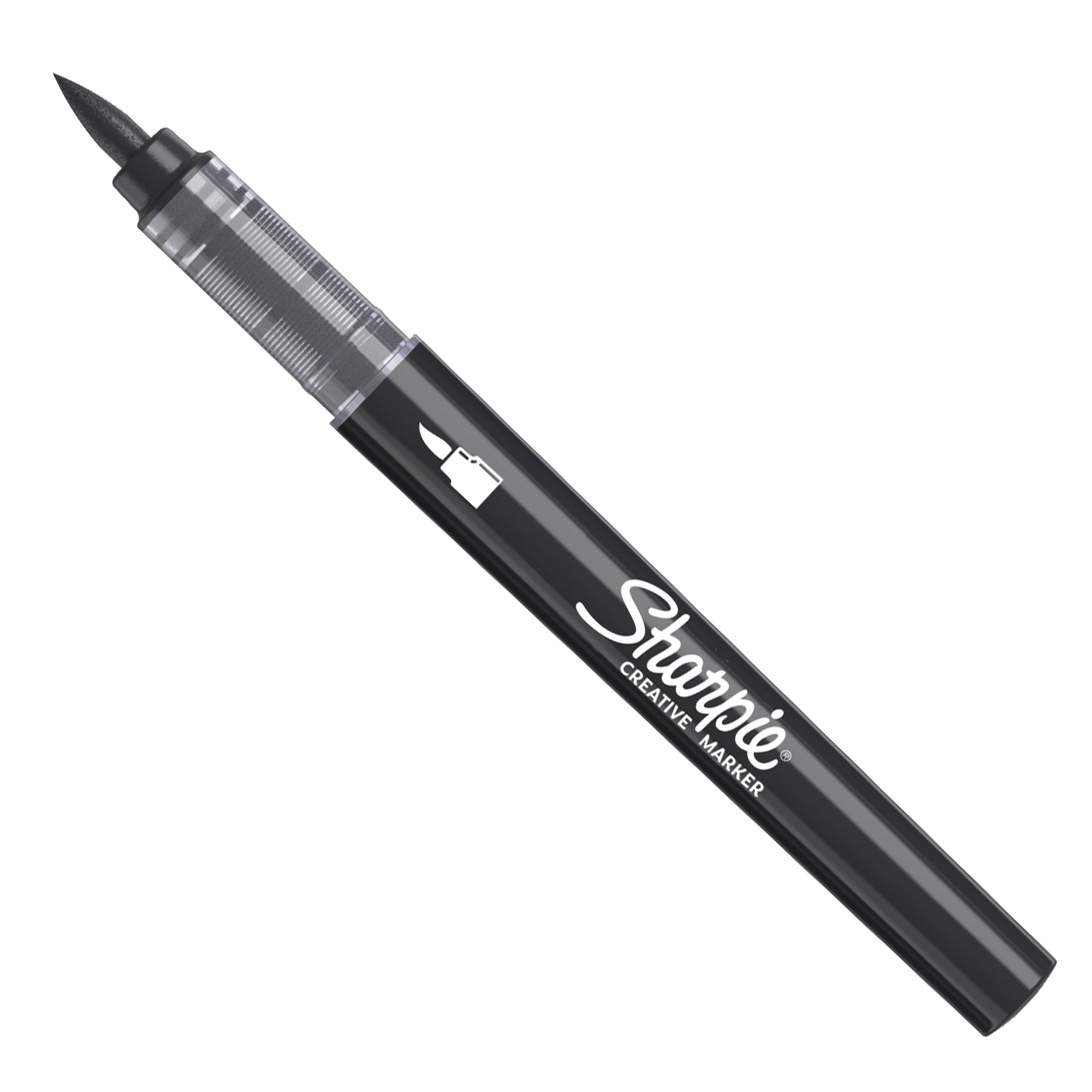 Sharpie 2218069, 1 pz, Nero, Punta del pennello, Nero, Inchiostro a base acrilica