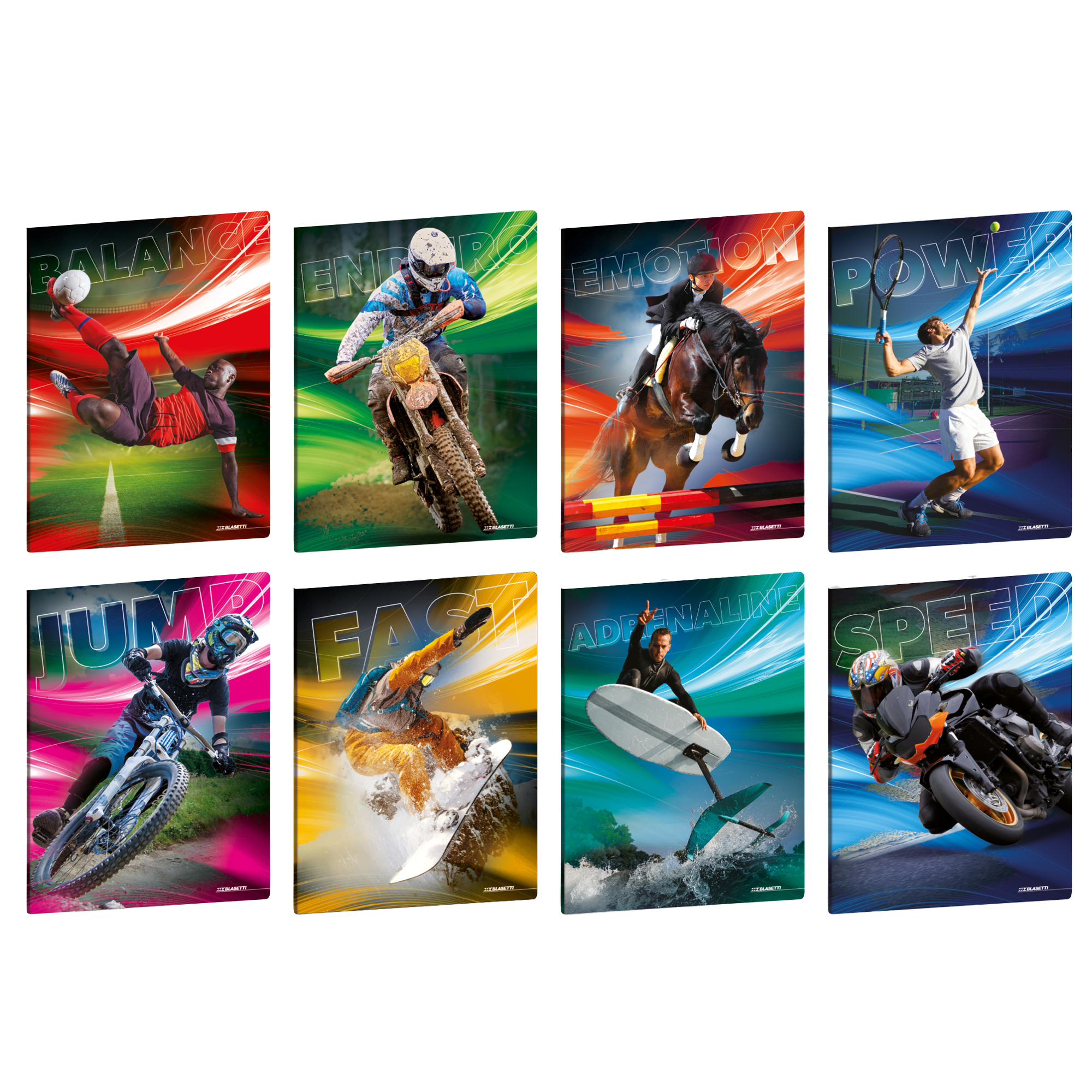 Maxiquaderno Sport Emotions - A4 - 1 rigo …