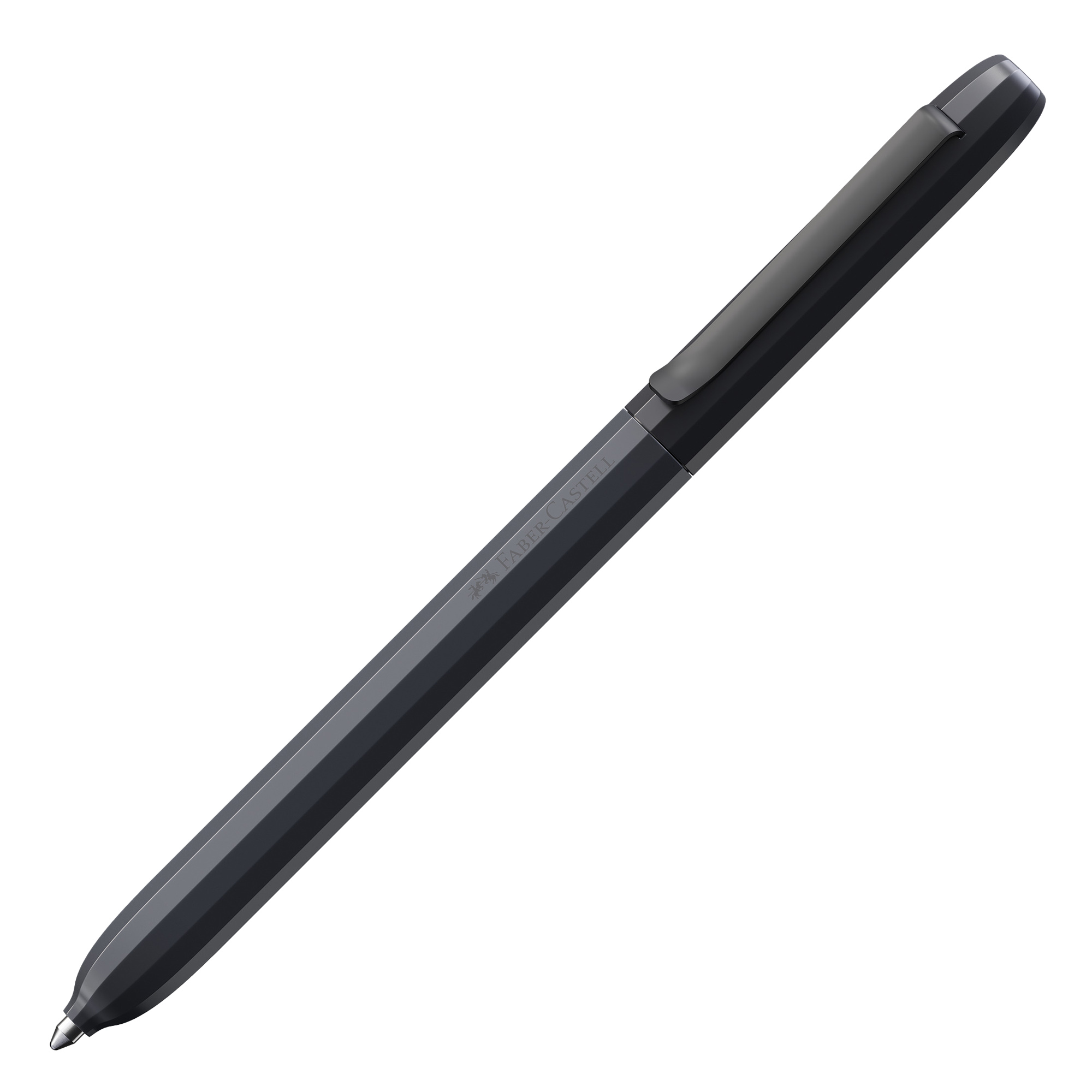 Penna a sfera Avori - punta M - fusto grigio grafite - Faber-Castell