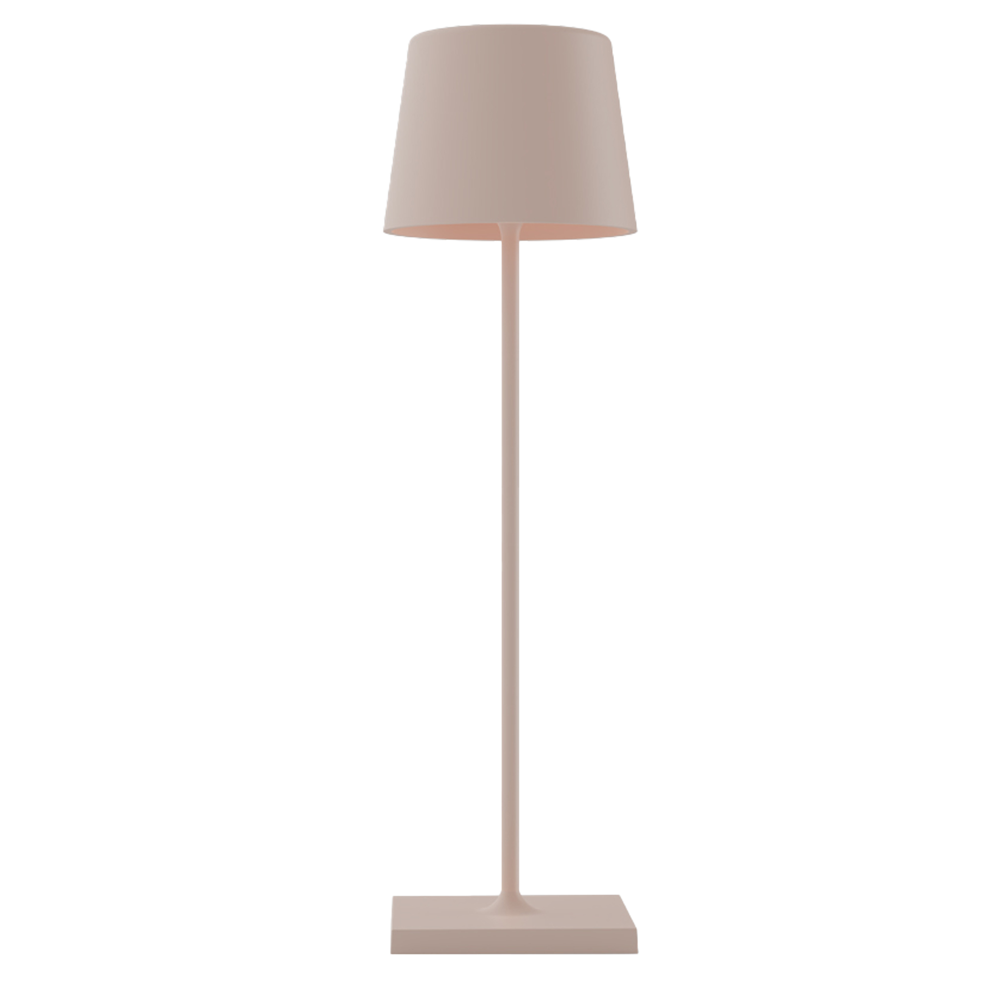 Lampada da tavolo 851 ricaricabile 8xH30cm metallo tortora …