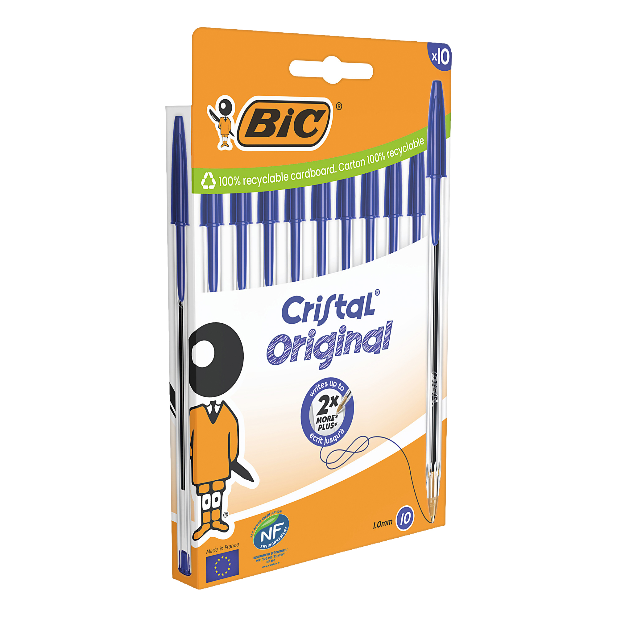 Penna a sfera Cristal - punta media 1,0mm …