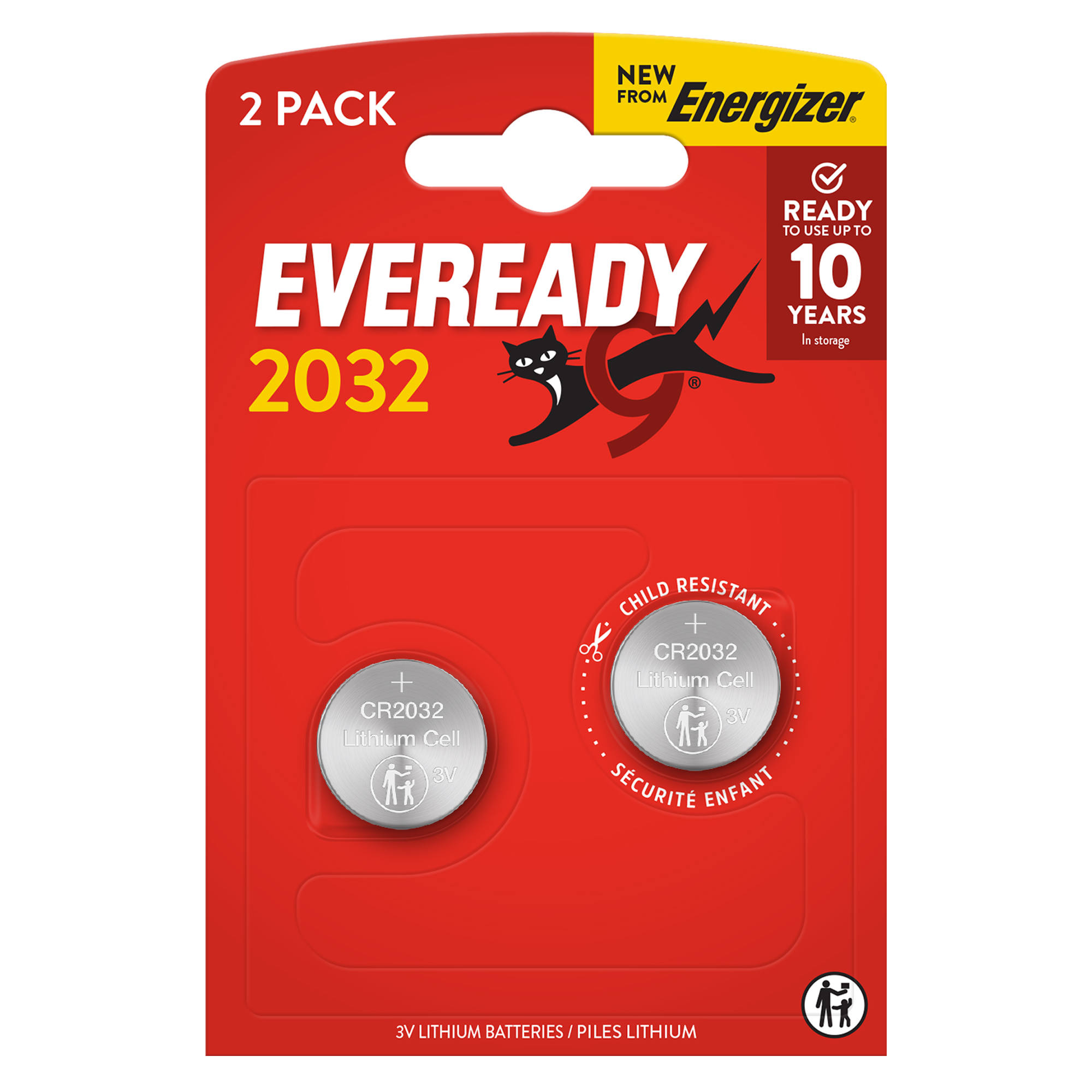 BLISTER 2 MICROPILE A PASTIGLIA CR2032 LITIO 3V ENERGIZER