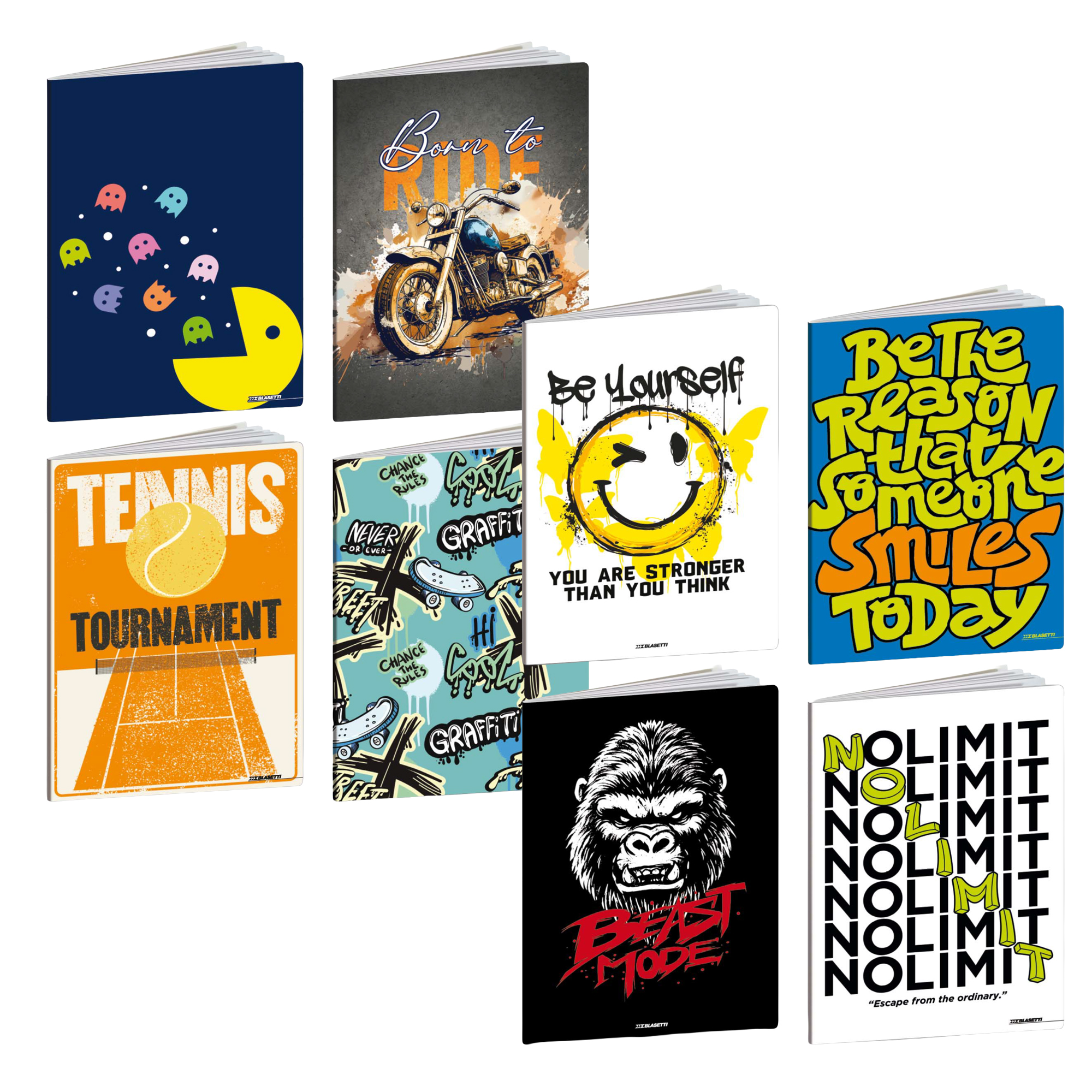 Maxiquaderno Teen Boy - A4 - 1 rigo …