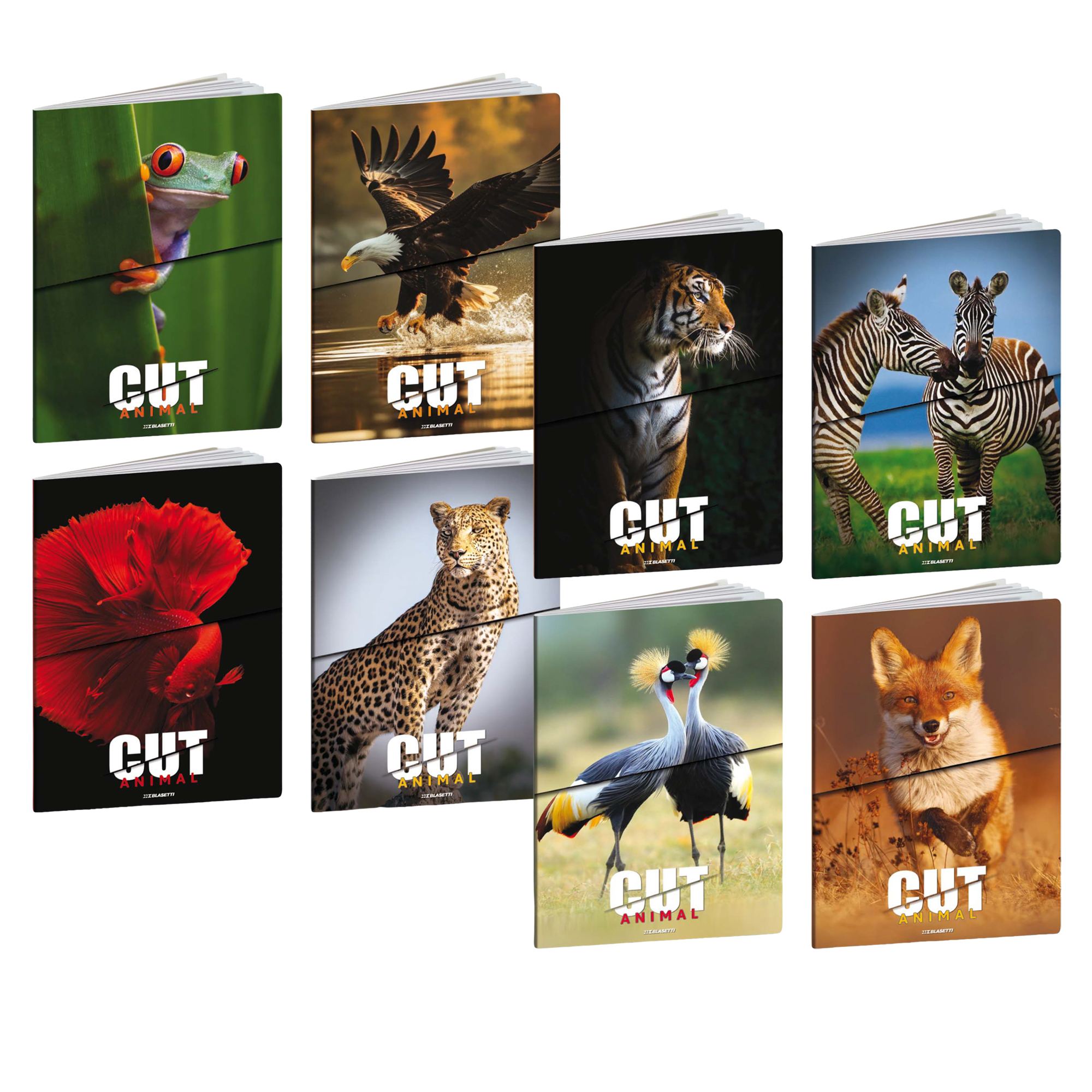 Maxiquaderno Animal Cut - A4 - rigo di …