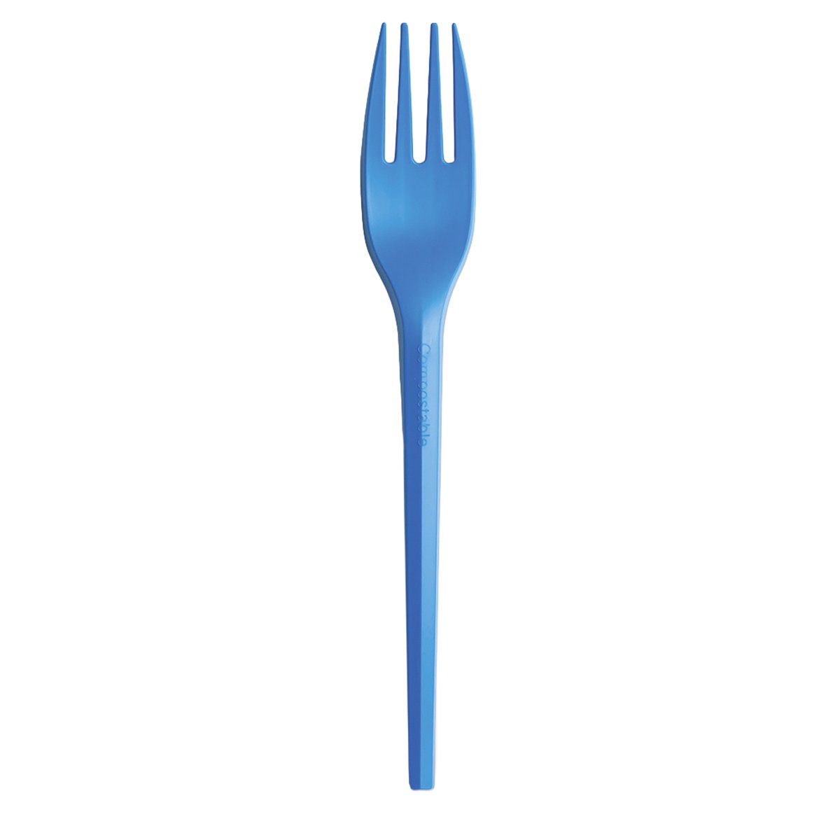 20 forchette monouso Ecocolor in CPLA 16cm blu …