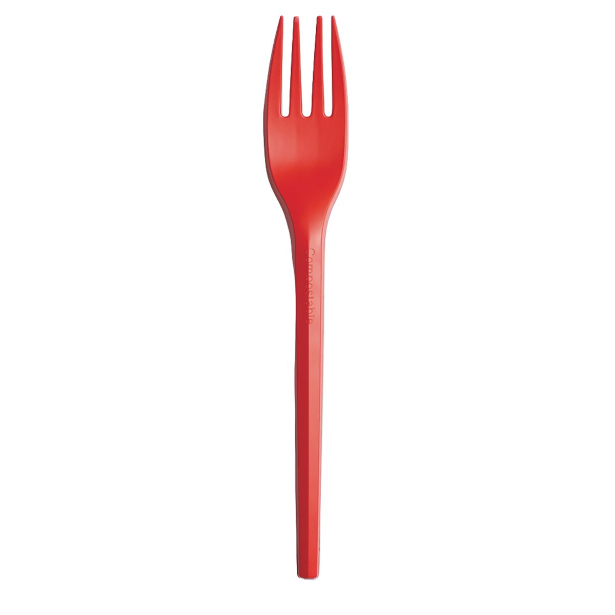 20 forchette monouso Ecocolor in CPLA 16cm rosso …