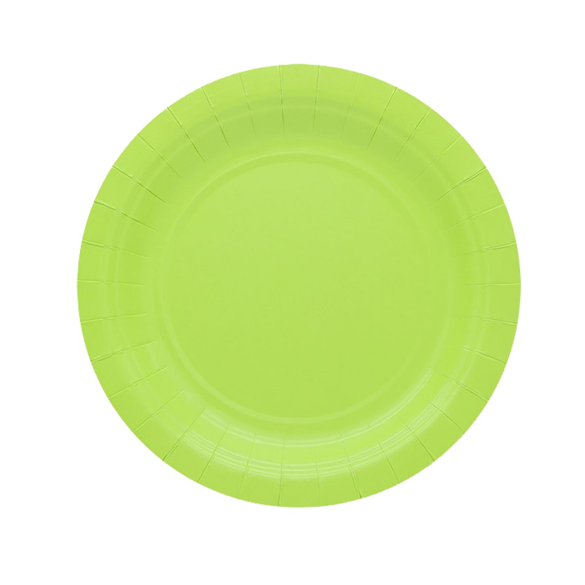 25 piatti piani D18cm Ecocolor biodegradabile verde mela …