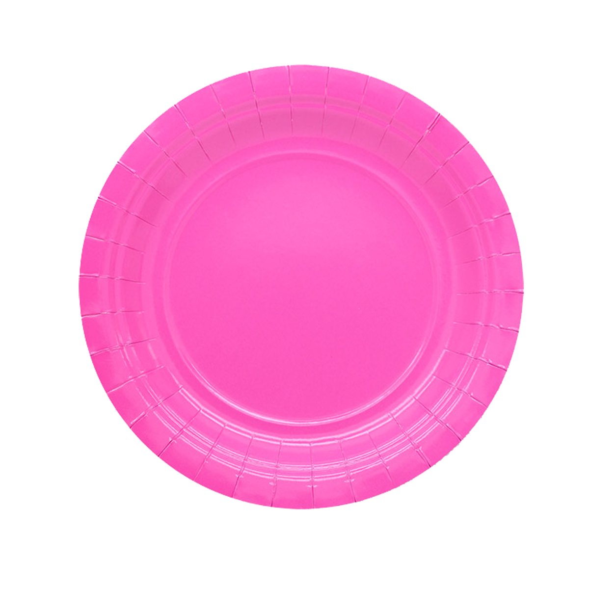 25 piatti piani D18cm Ecocolor biodegradabile fucsia Big …