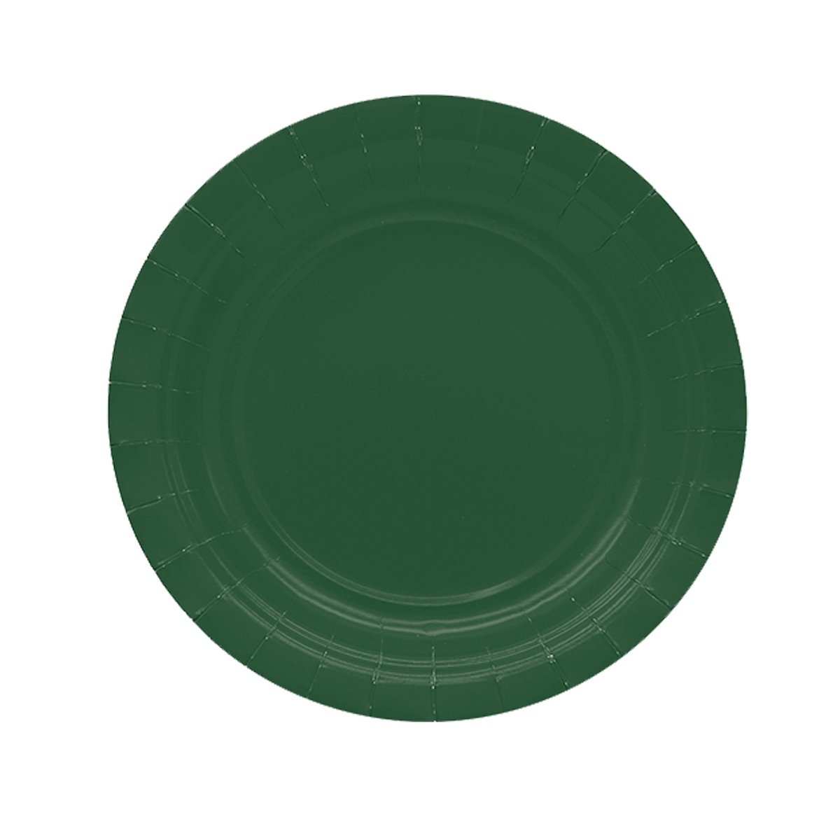 25 piatti piani D18cm Ecocolor biodegradabile verde bosco …