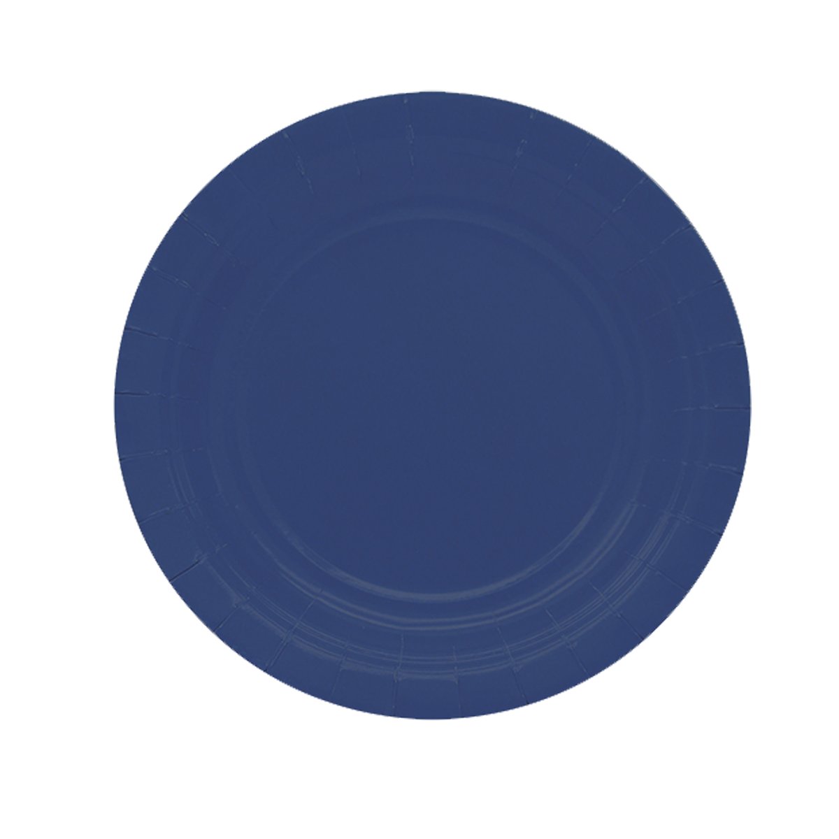 25 piatti piani D18cm Ecocolor biodegradabile blu notte …