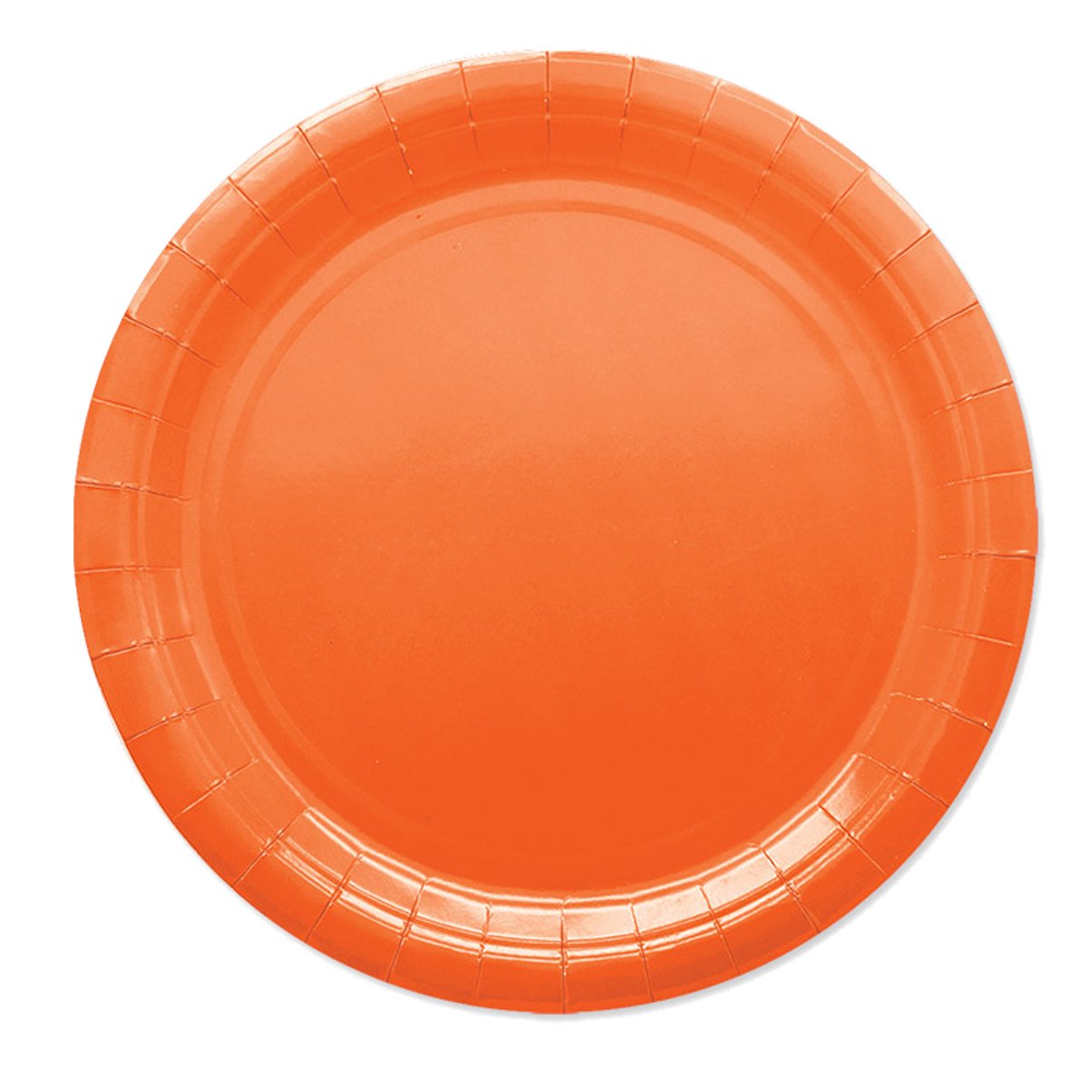 25 piatti piani D24cm Ecocolor biodegradabile arancione Big …