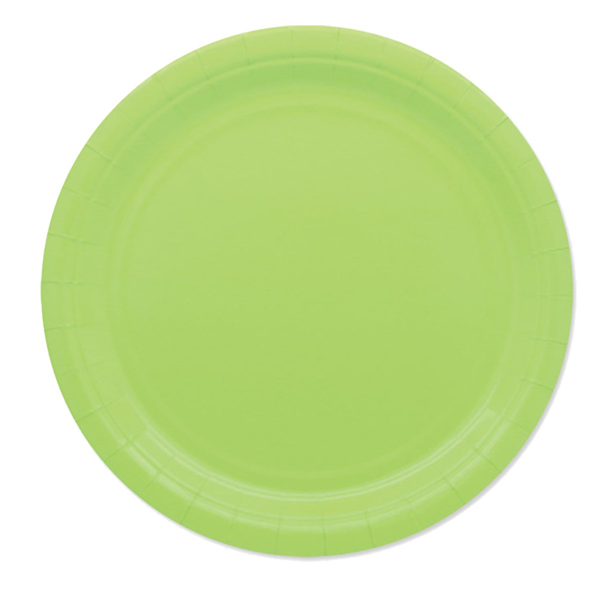 25 piatti piani D24cm Ecocolor biodegradabile verde mela …