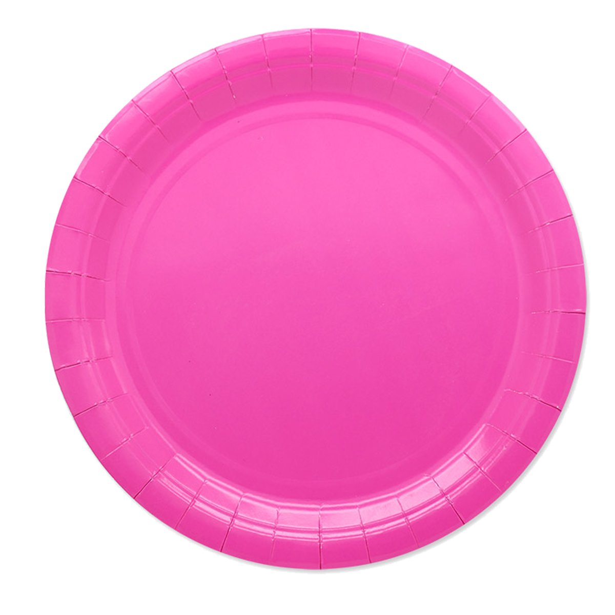 25 piatti piani D24cm Ecocolor biodegradabile fucsia Big …