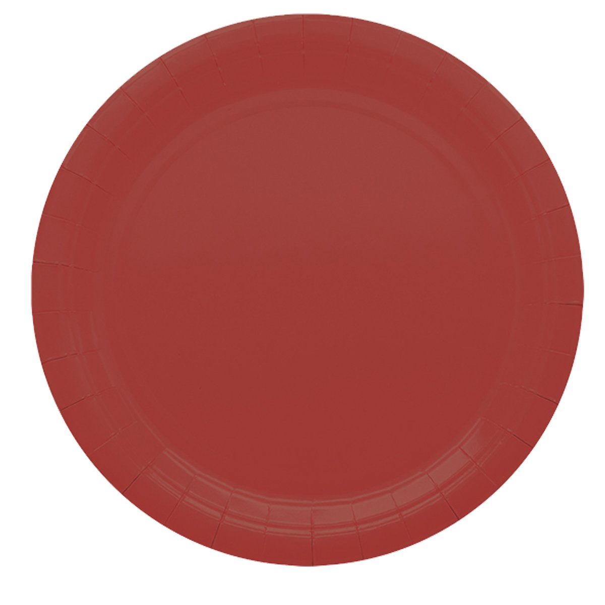 25 piatti piani D24cm Ecocolor biodegradabile rosso intenso …