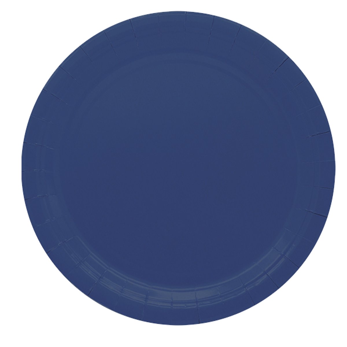 25 piatti piani D24cm Ecocolor biodegradabile blu notte …