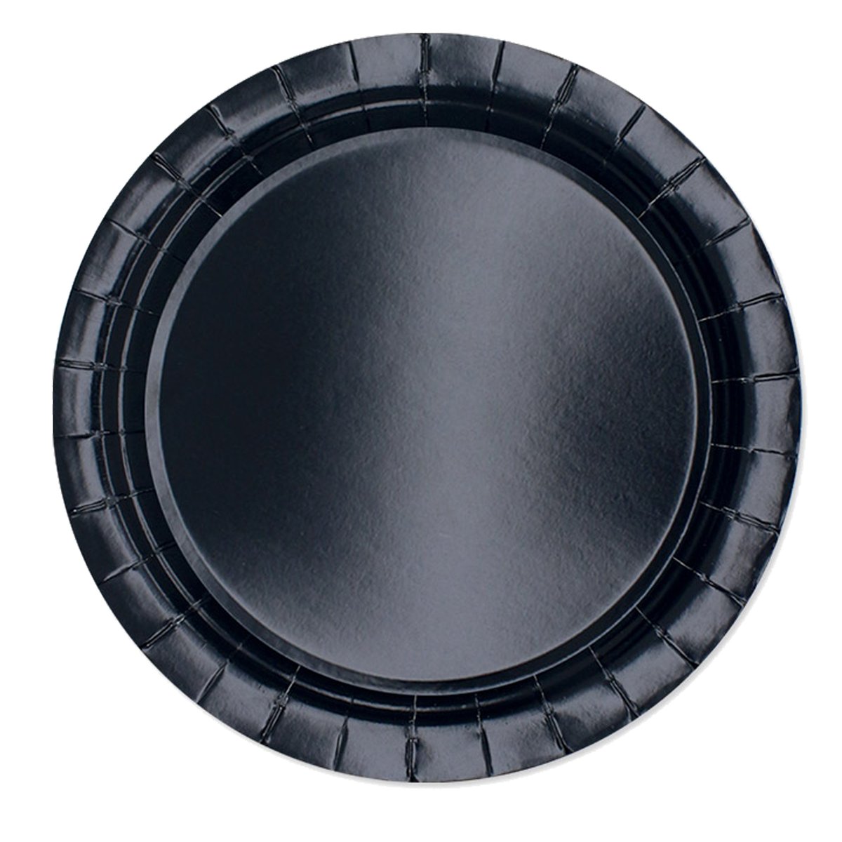 25 piatti piani D24cm Ecocolor biodegradabile nero Big …