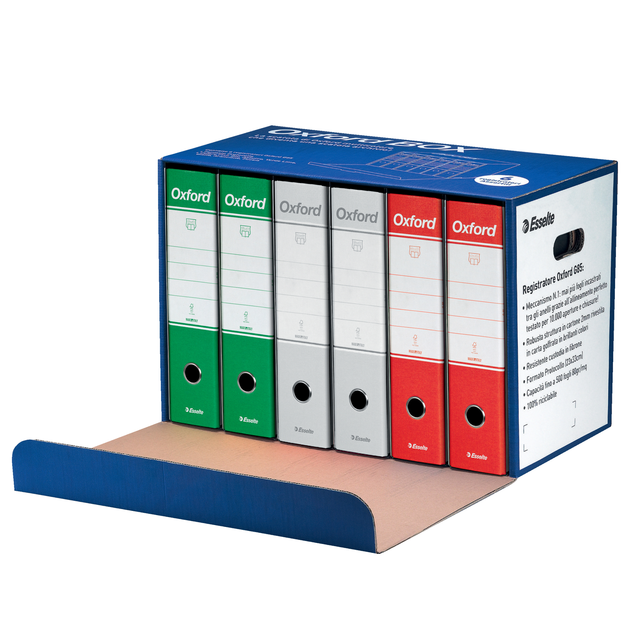 Scatola registratori Oxford box Italia G85 - dorso …