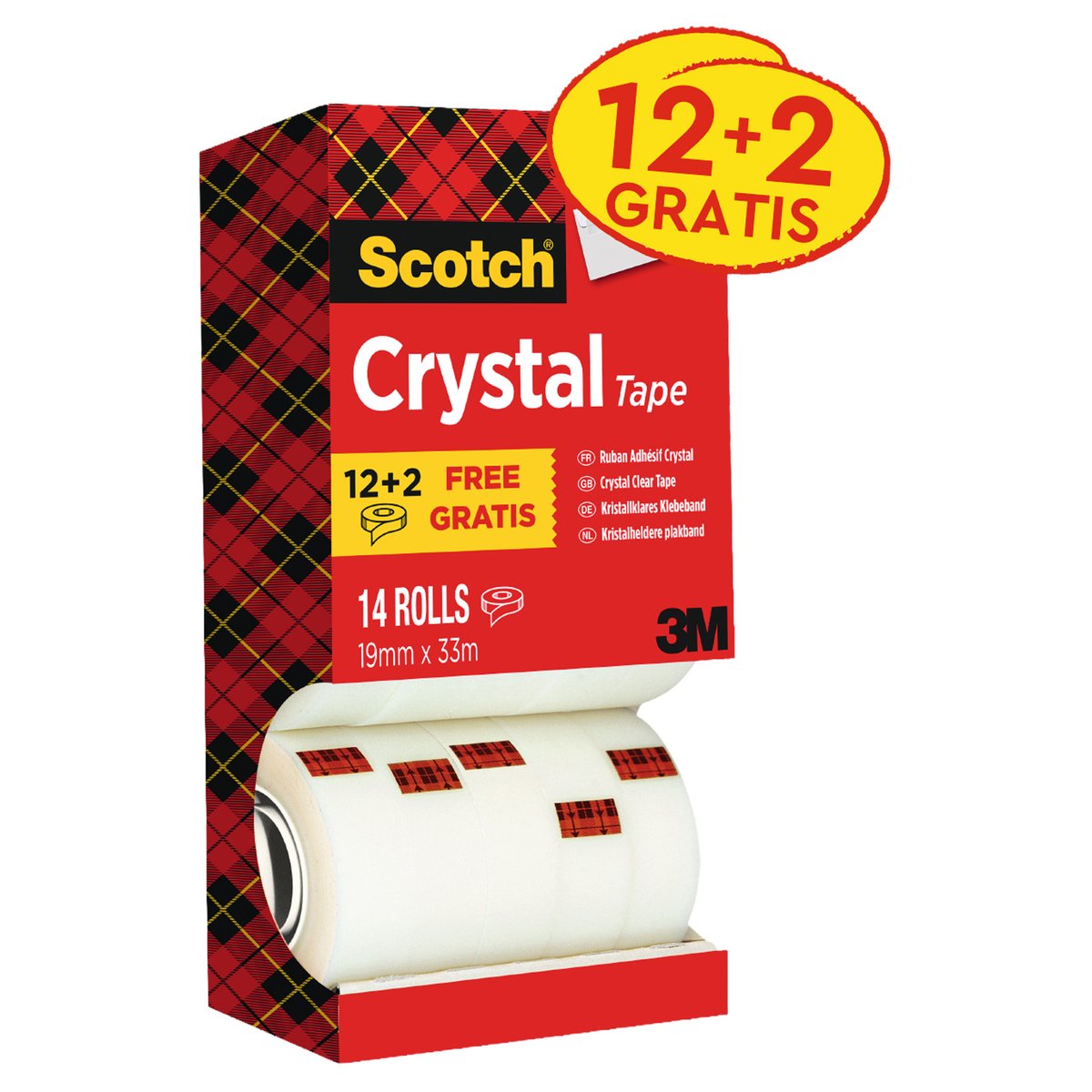 Nastro adesivo Scotch Crystal 600 - 19 mm …
