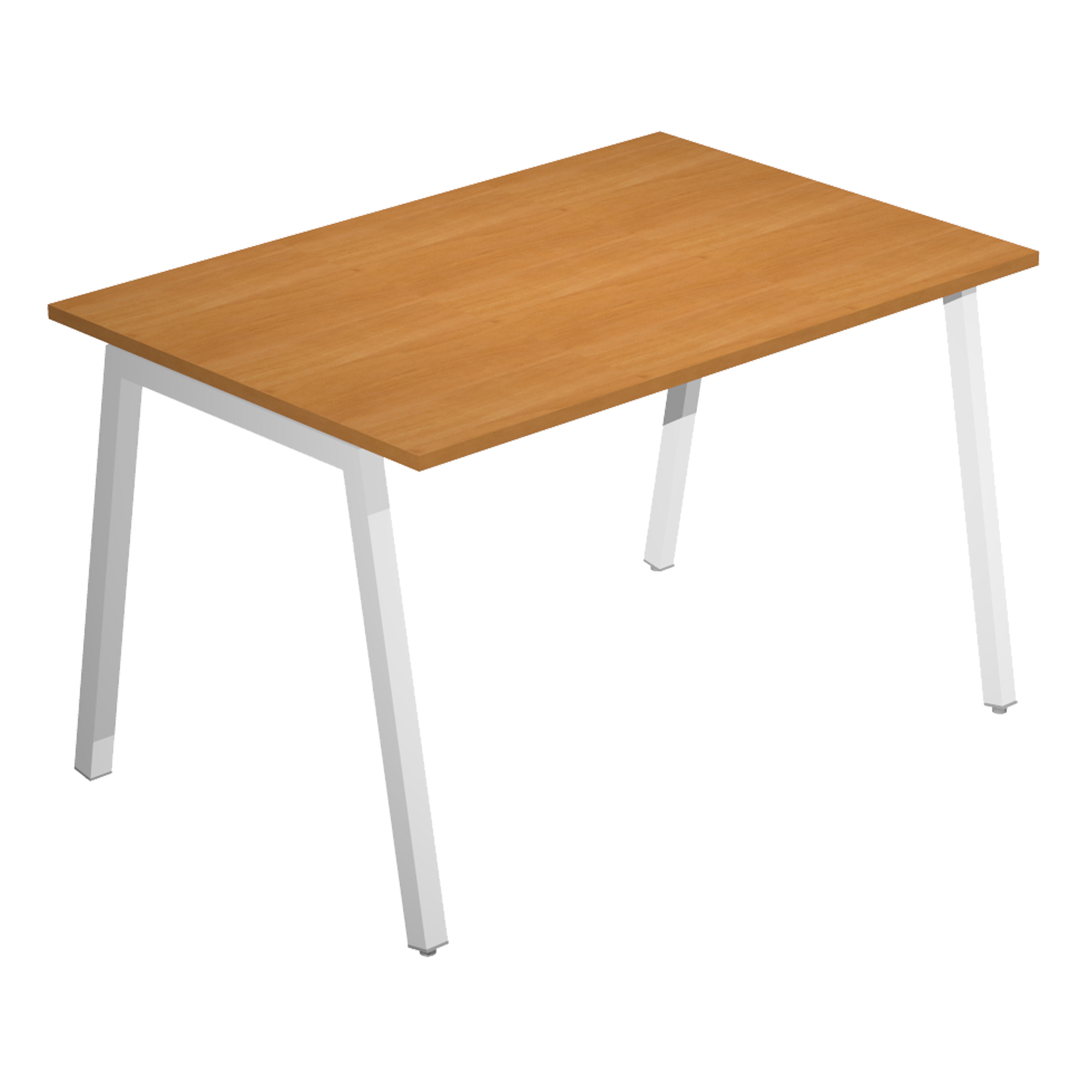 Scrivania lineare Easy struttura bianca gambe inclinate 120X80cm …