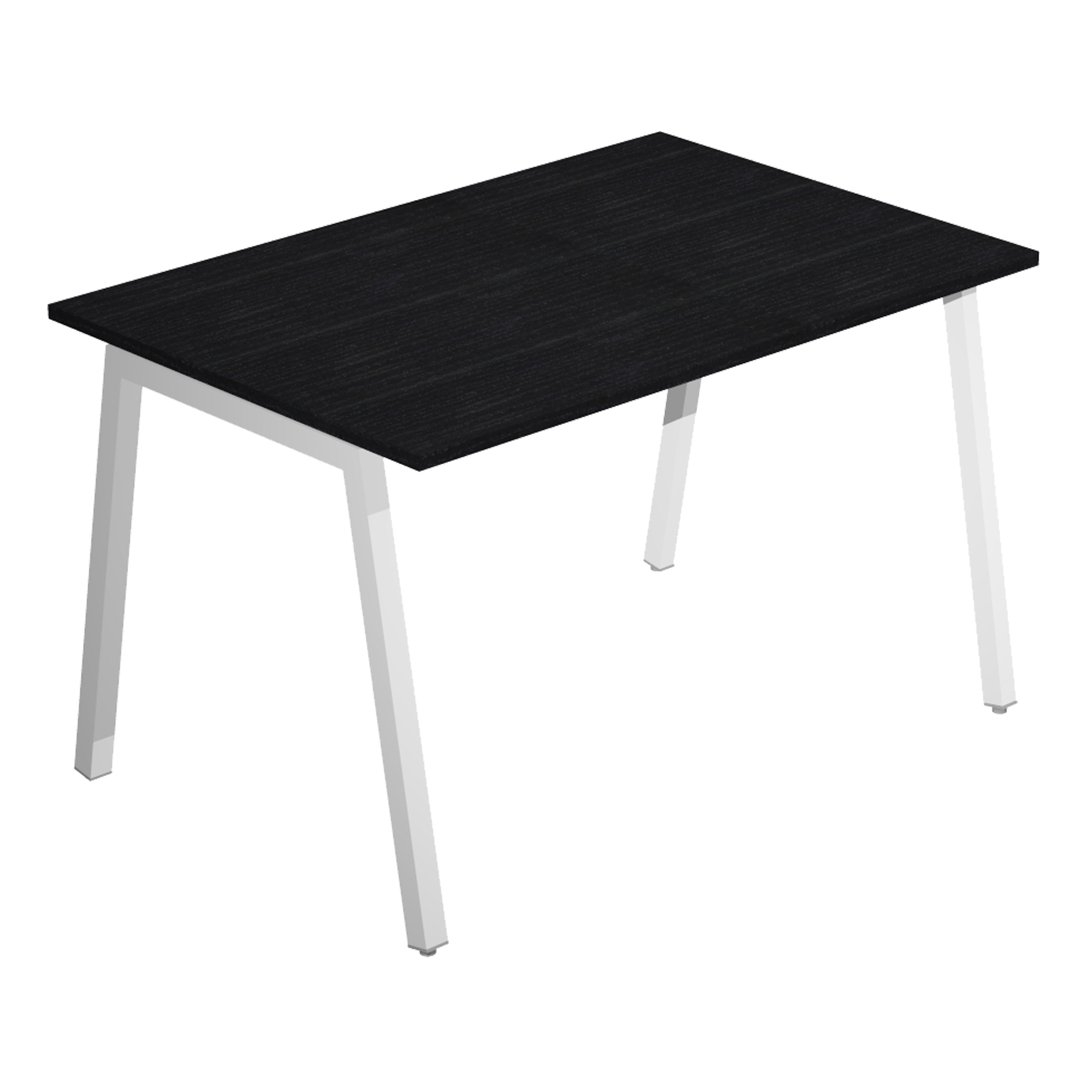 Scrivania lineare Easy struttura bianca gambe inclinate 120X80cm …