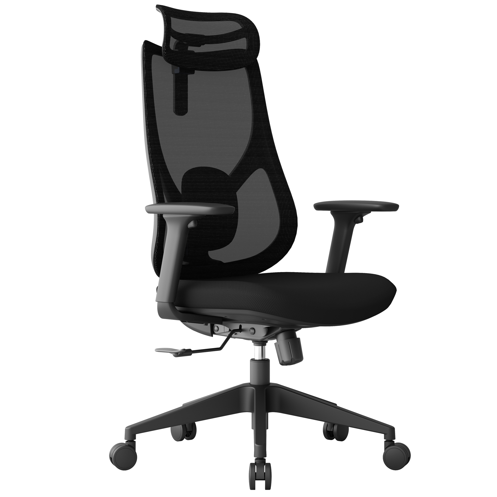 Seduta semidirezionale c/bracc Linear LIN in rete nero
