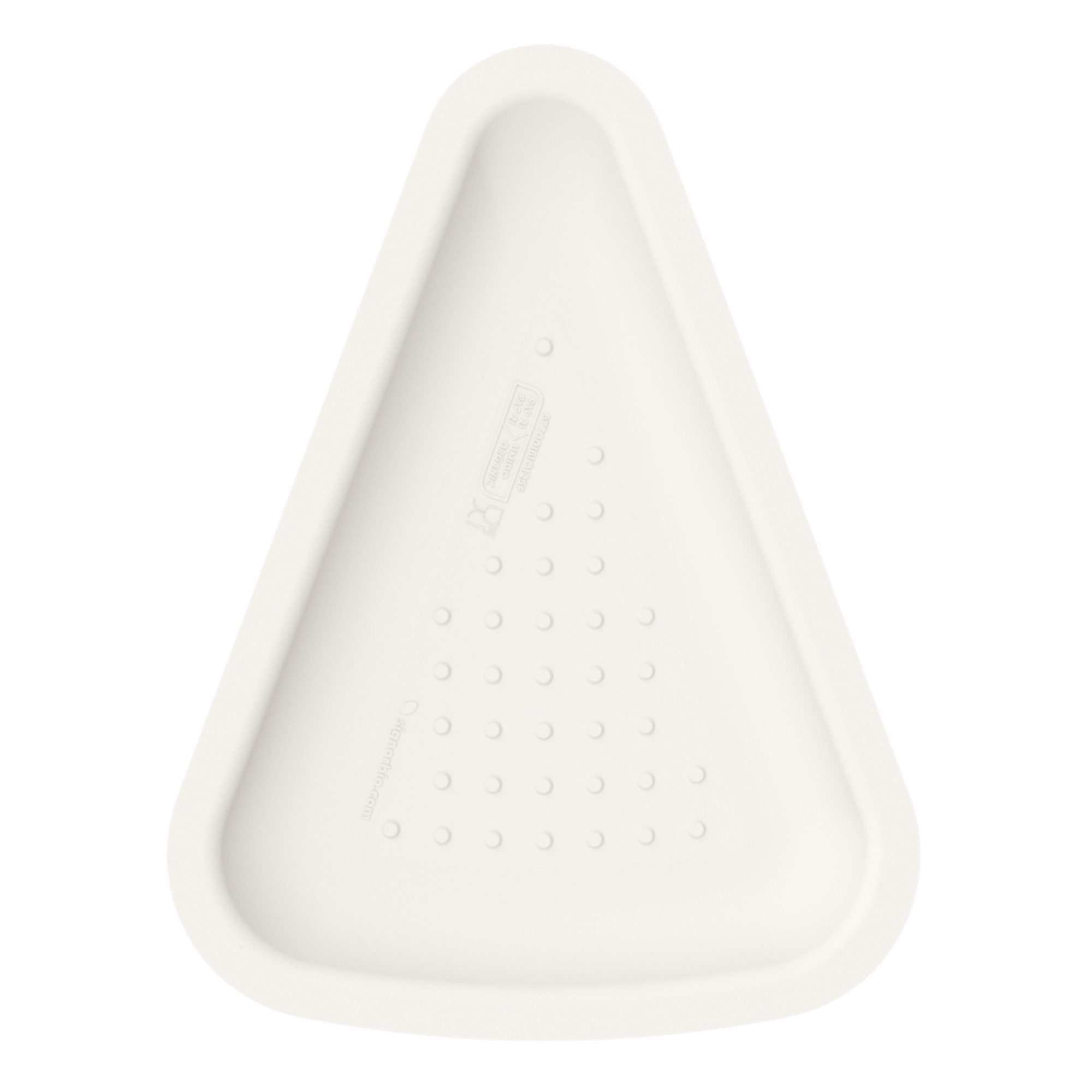 Conf 125 Vassoi pizza 1/8 19x25cm bianco Signor …