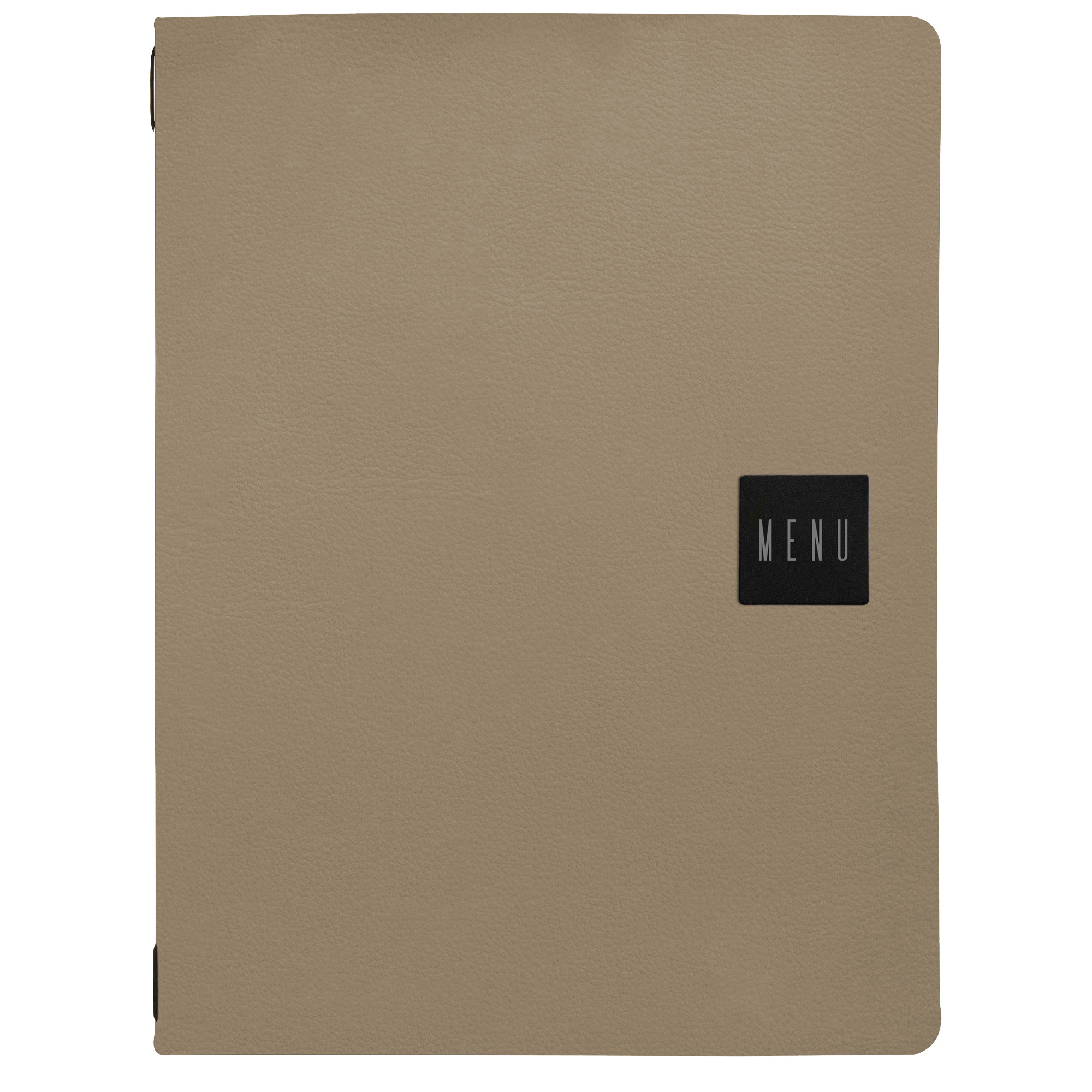 Portamenu A4 con elastico 12 facciate BEIGE scritta …