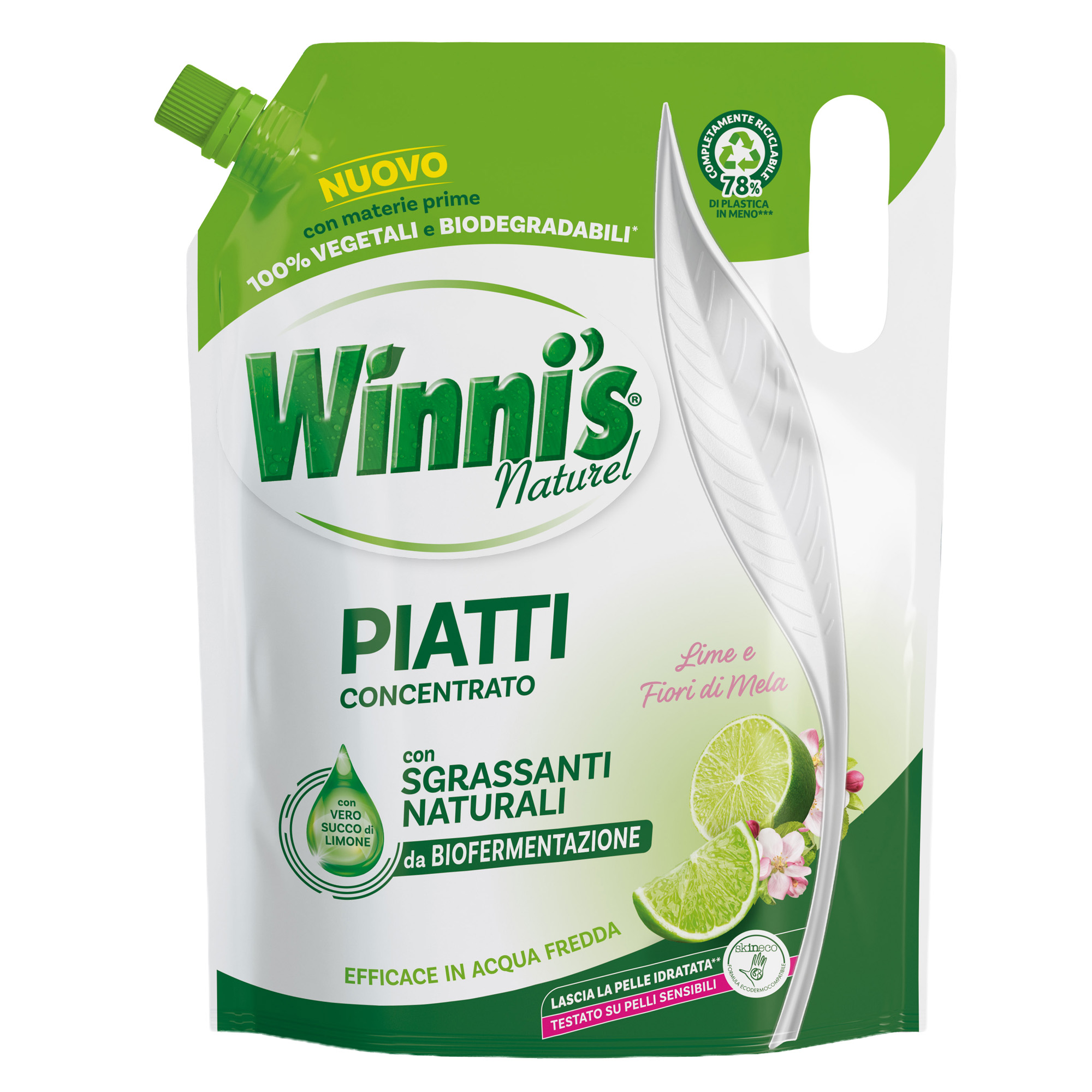 Detersivo piatti concentrato ecoformato 900ml lime e fiori …