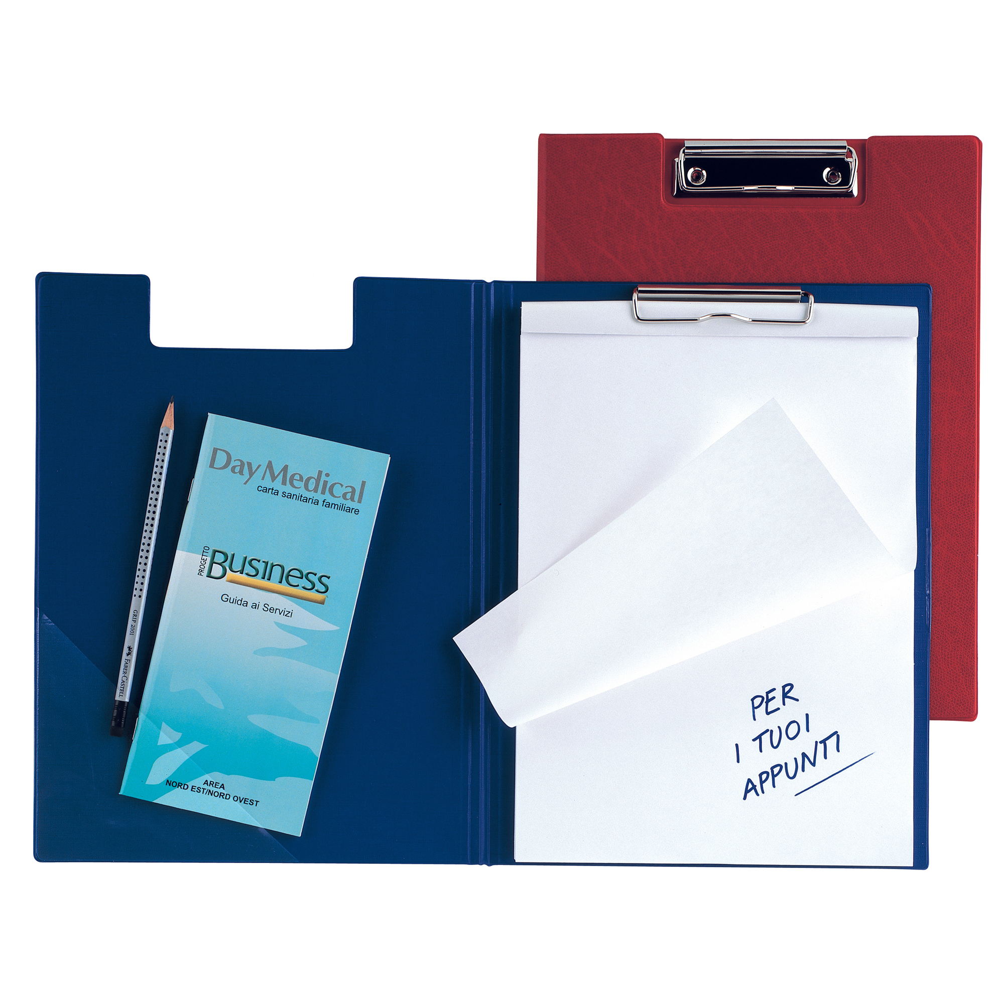 SEI Superblock D - Cartellina con molla - per A4 - blu (pacchetto di 15)