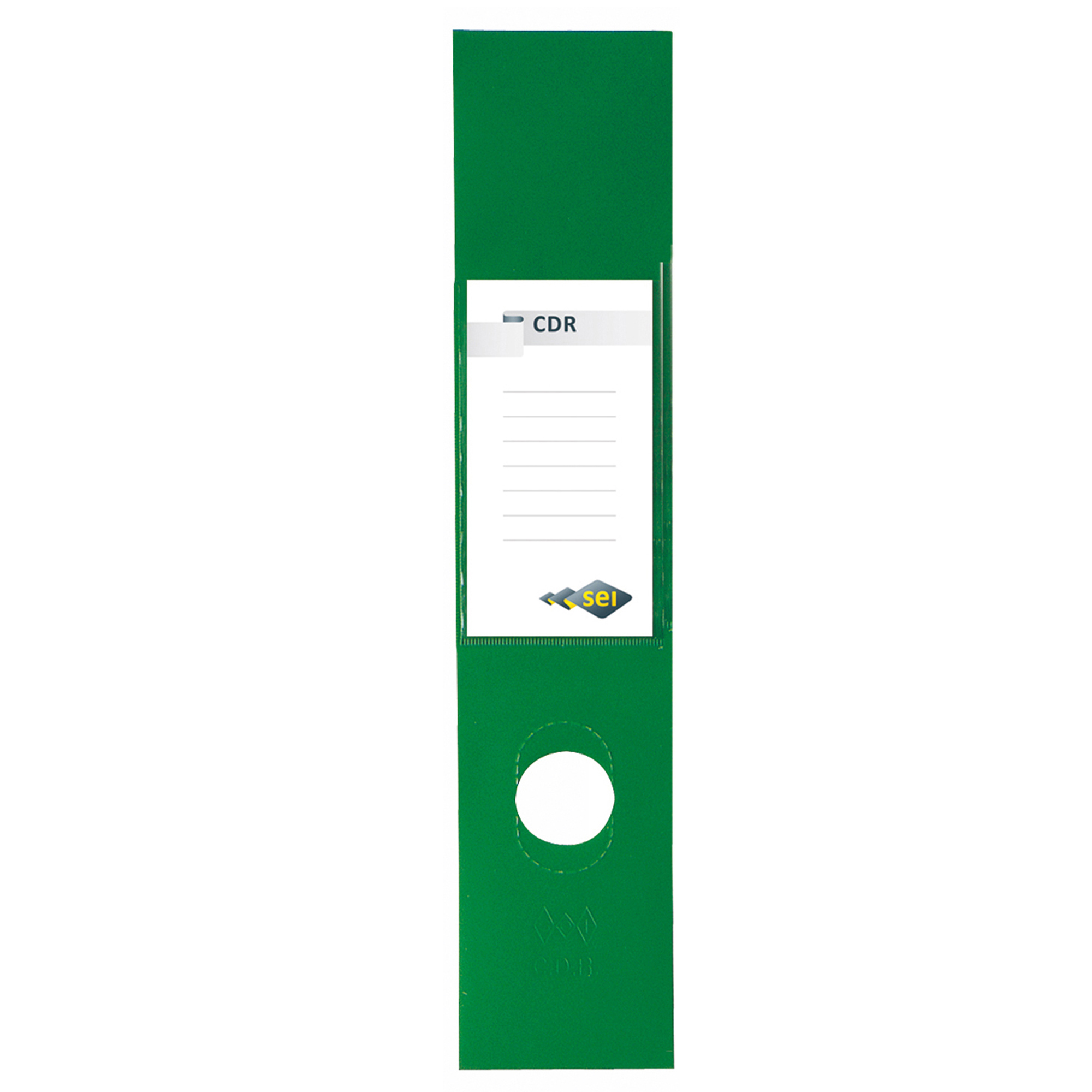 SEI CDR - Etichette con meccanismo a leva - verde (pacchetto di 10)