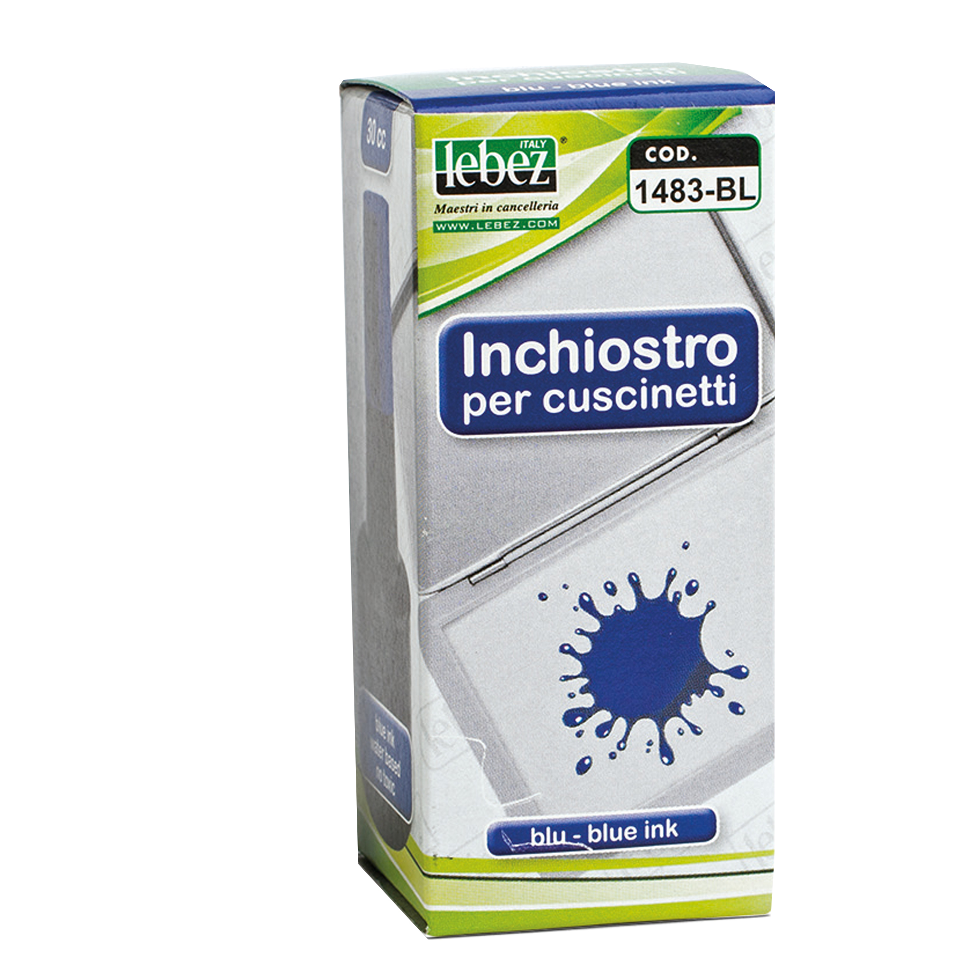 Lebez - Inchiostro per timbro - blu - 30 ml