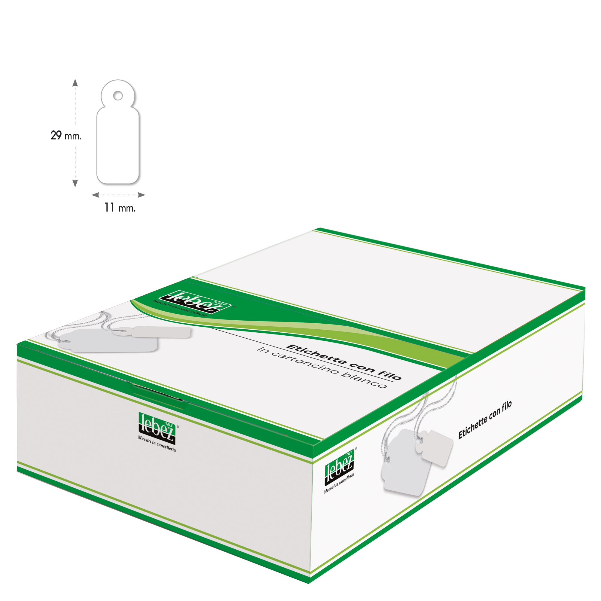 Etichette con filo A385 - 11 x 29 …
