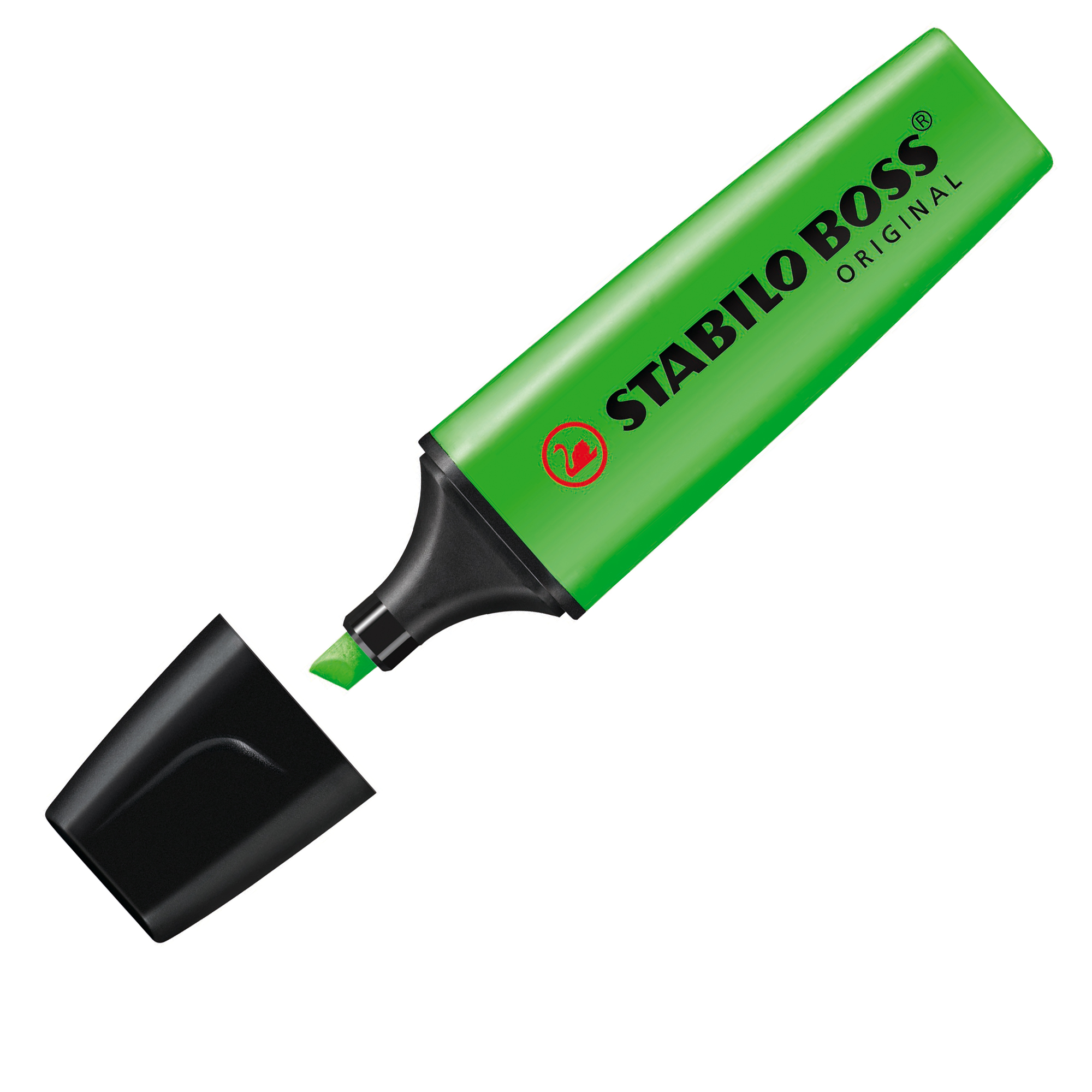 STABILO BOSS ORIGINAL - Evidenziatore - verde fluorescente - inchiostro base acqua - 2-5 mm