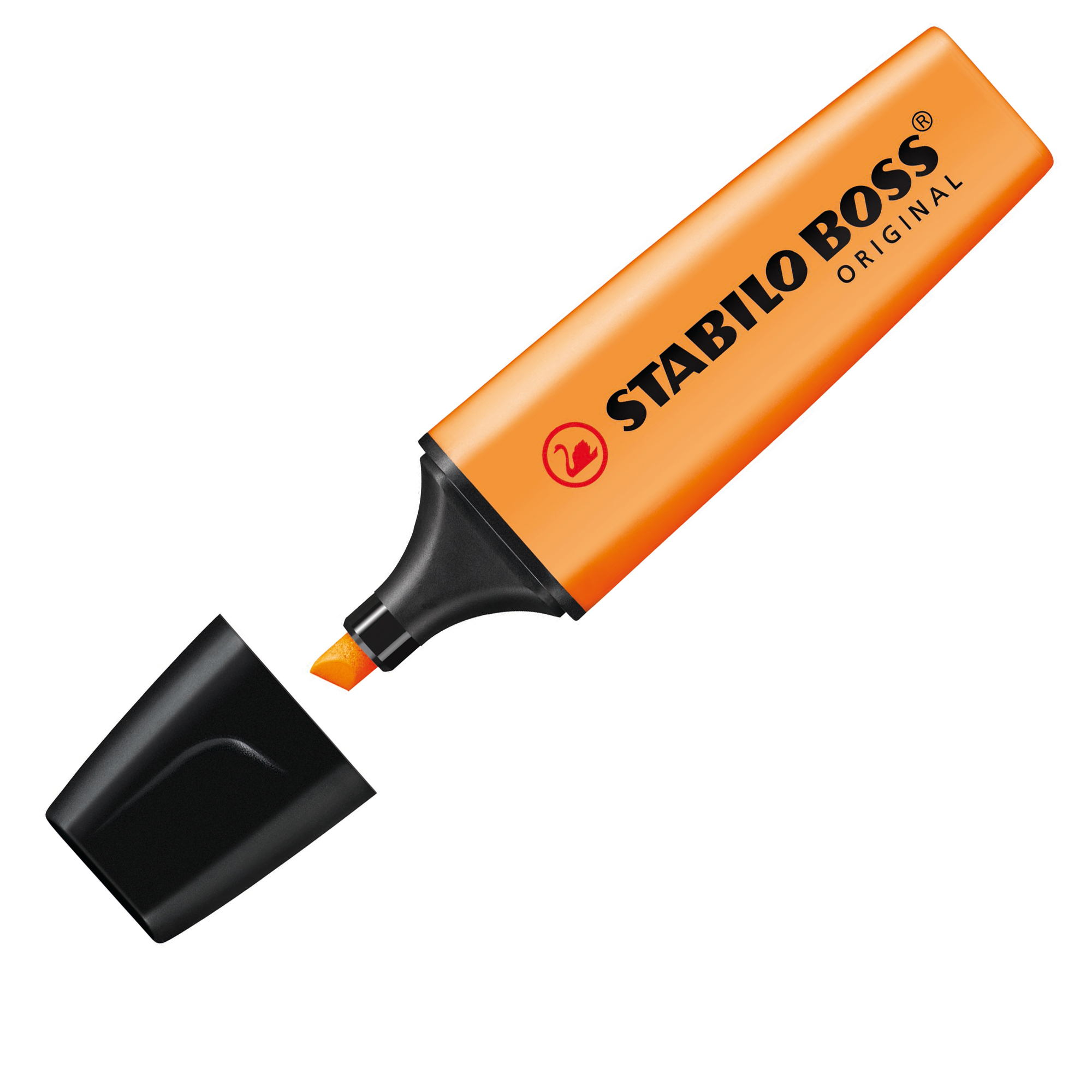 STABILO BOSS ORIGINAL - Evidenziatore - arancione fluorescente - inchiostro base acqua - 2-5 mm