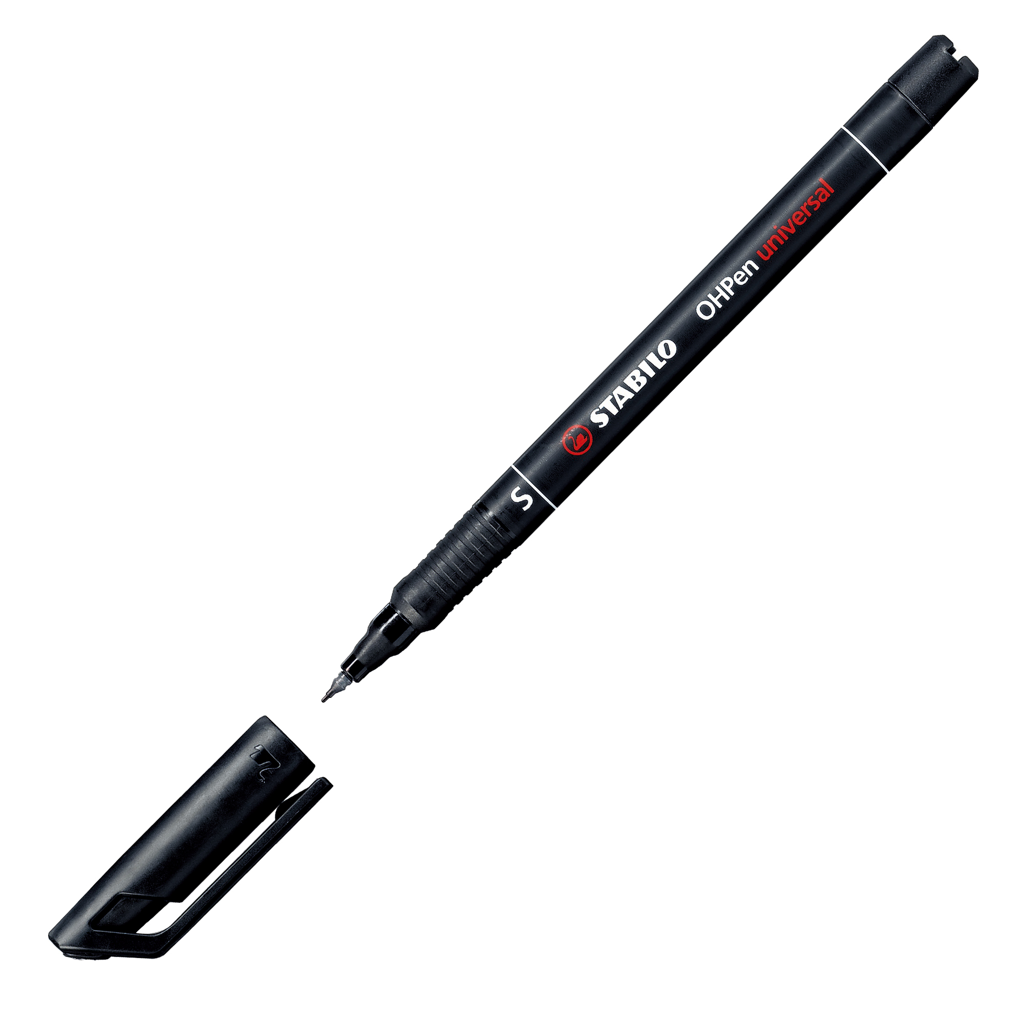 STABILO OHPen universal - Penna a punta sottile - permanente - per lucidi - nero - 0.4 mm - superfine