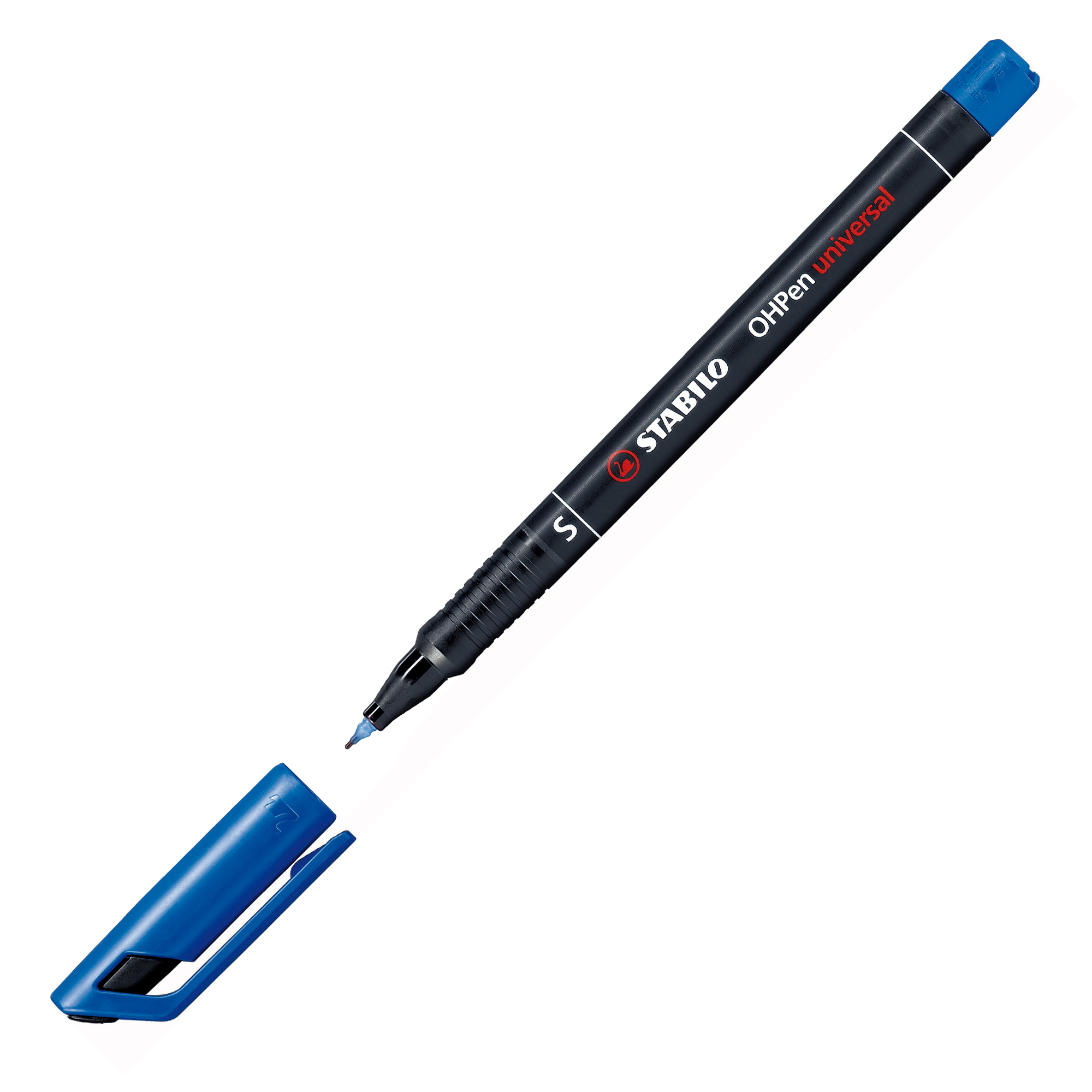 STABILO OHPen universal - Penna a punta sottile - permanente - per lucidi - blu - 0.4 mm - superfine