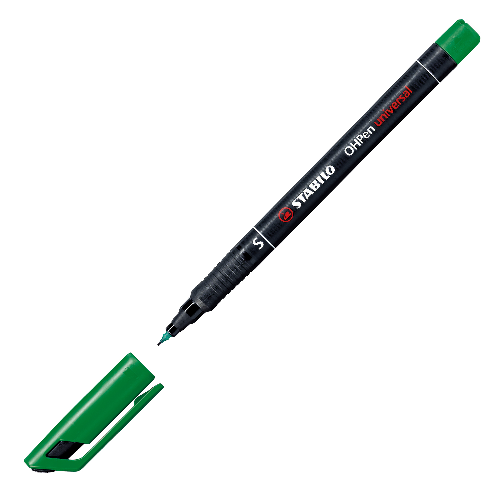 STABILO OHPen universal - Penna a punta sottile - permanente - per lucidi - verde - 0.4 mm - superfine
