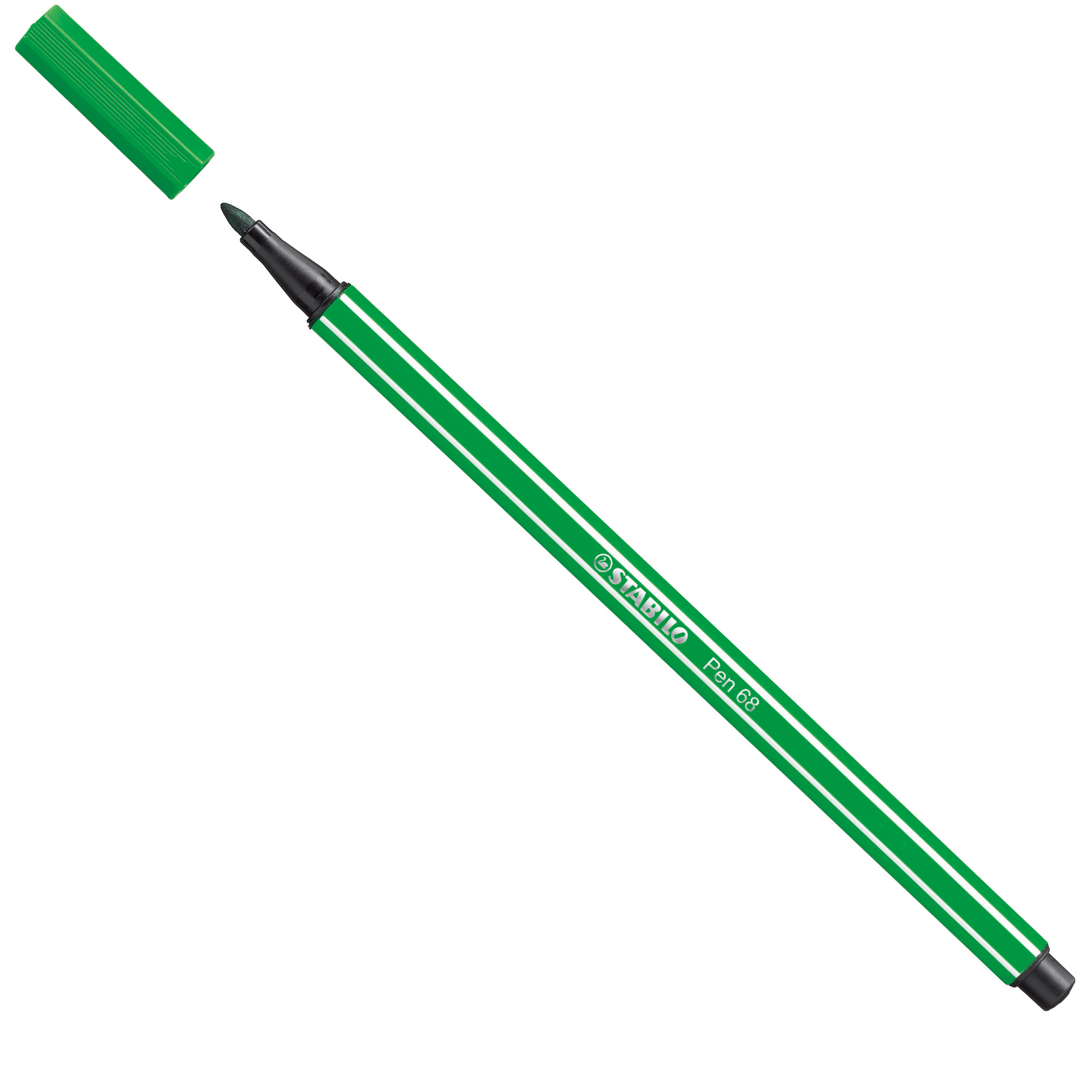 STABILO Pen 68 - Penna punta in fibra - verde - inchiostro base acqua - 1 mm - medio