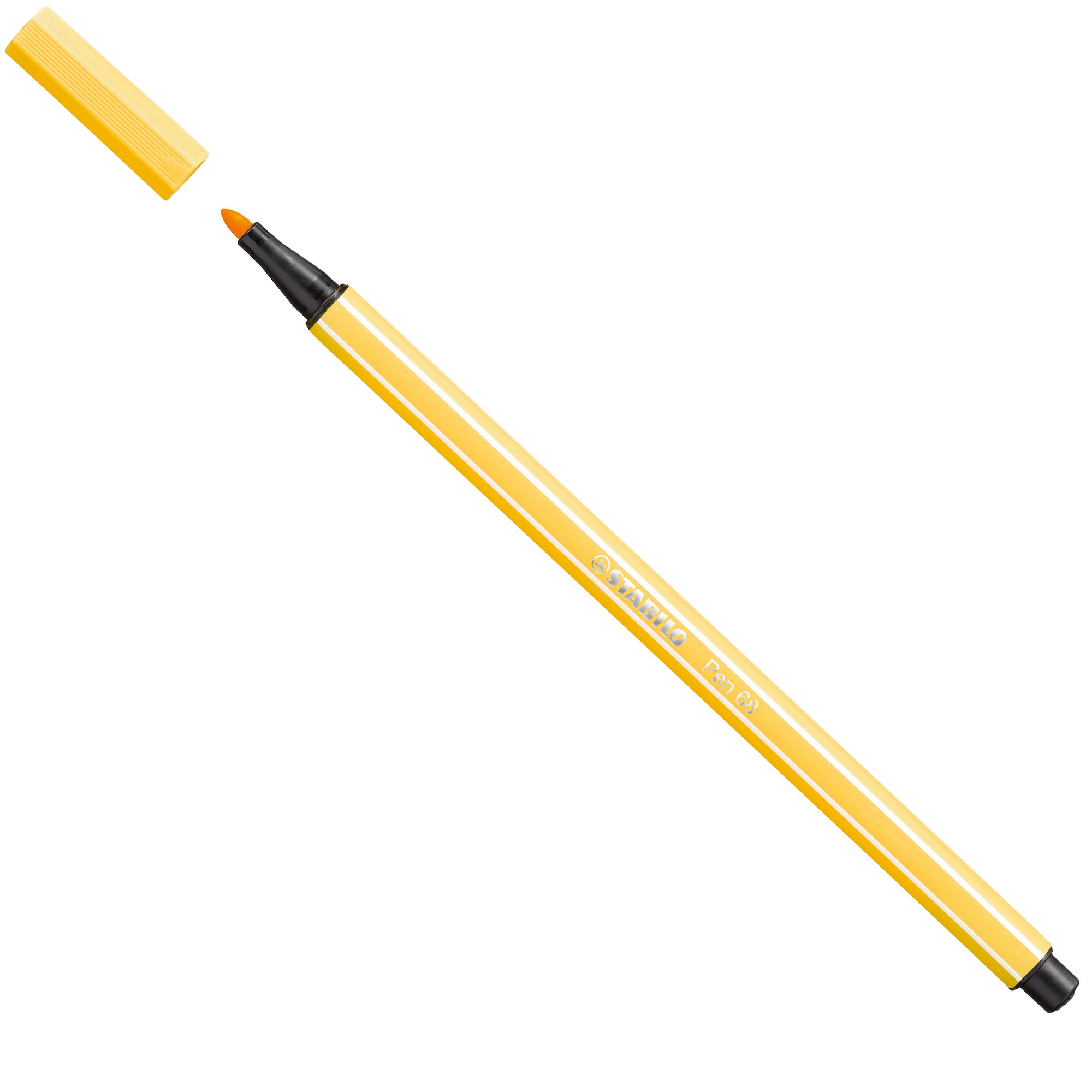 STABILO Pen 68 - Penna punta in fibra - giallo - inchiostro base acqua - 1 mm - medio