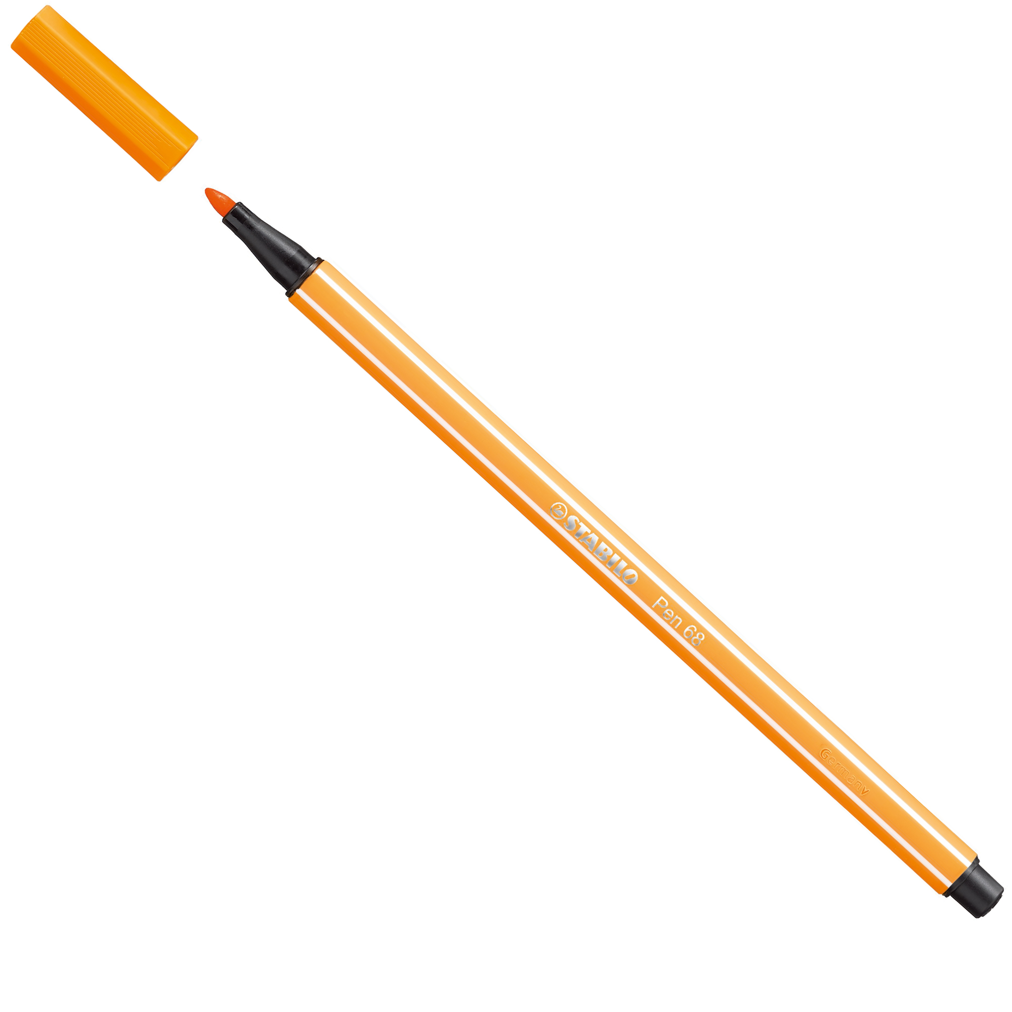STABILO Pen 68 - Penna punta in fibra - arancione - inchiostro base acqua - 1 mm - medio