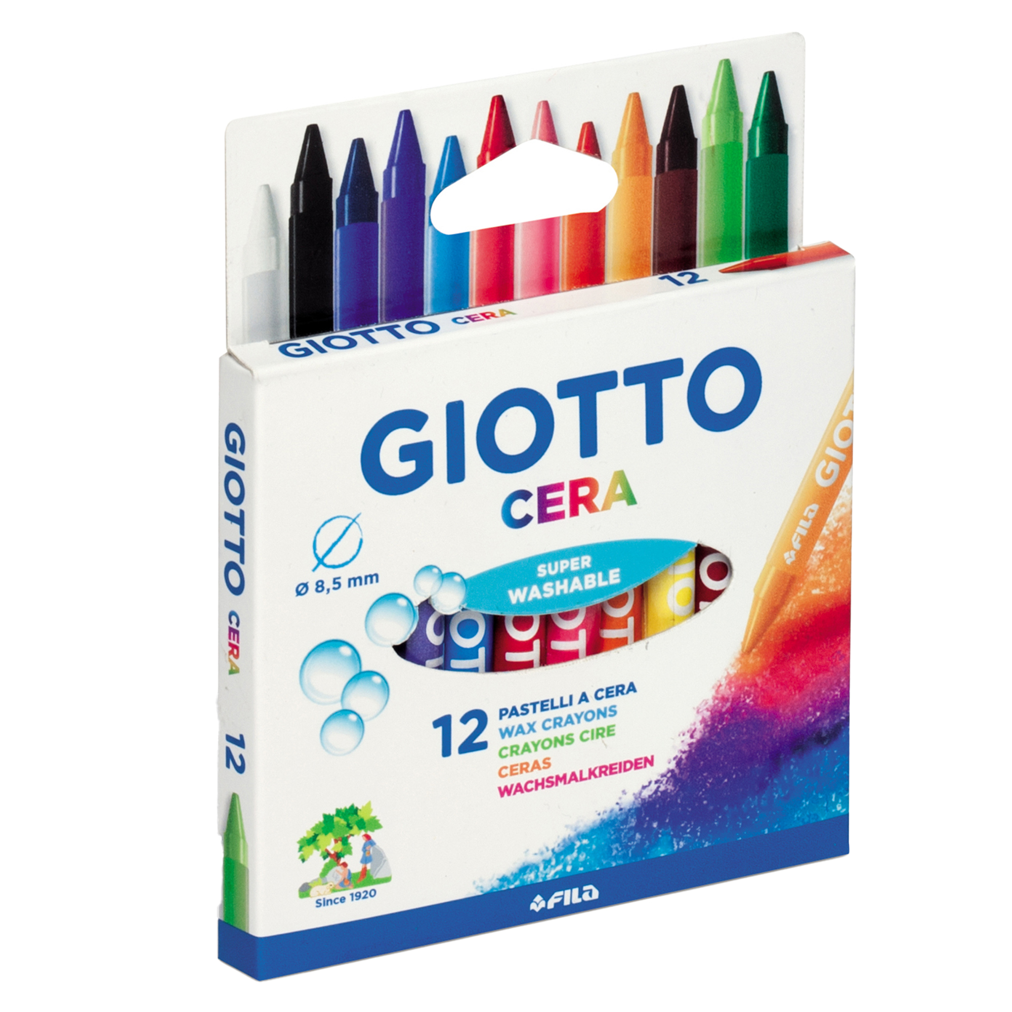 Pastelli a cera - lunghezza 90 mm - …