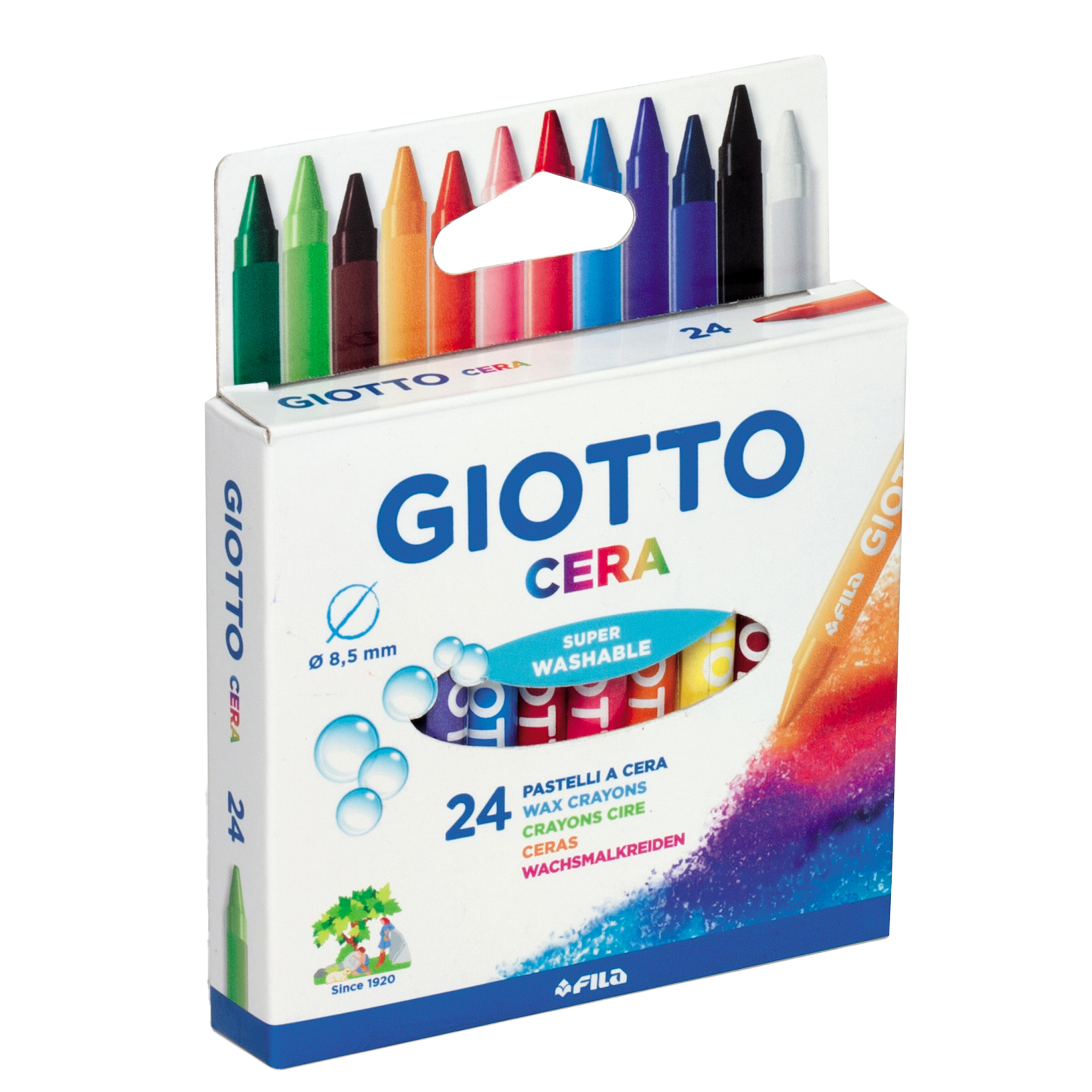 Pastelli a cera - lunghezza 90 mm - …
