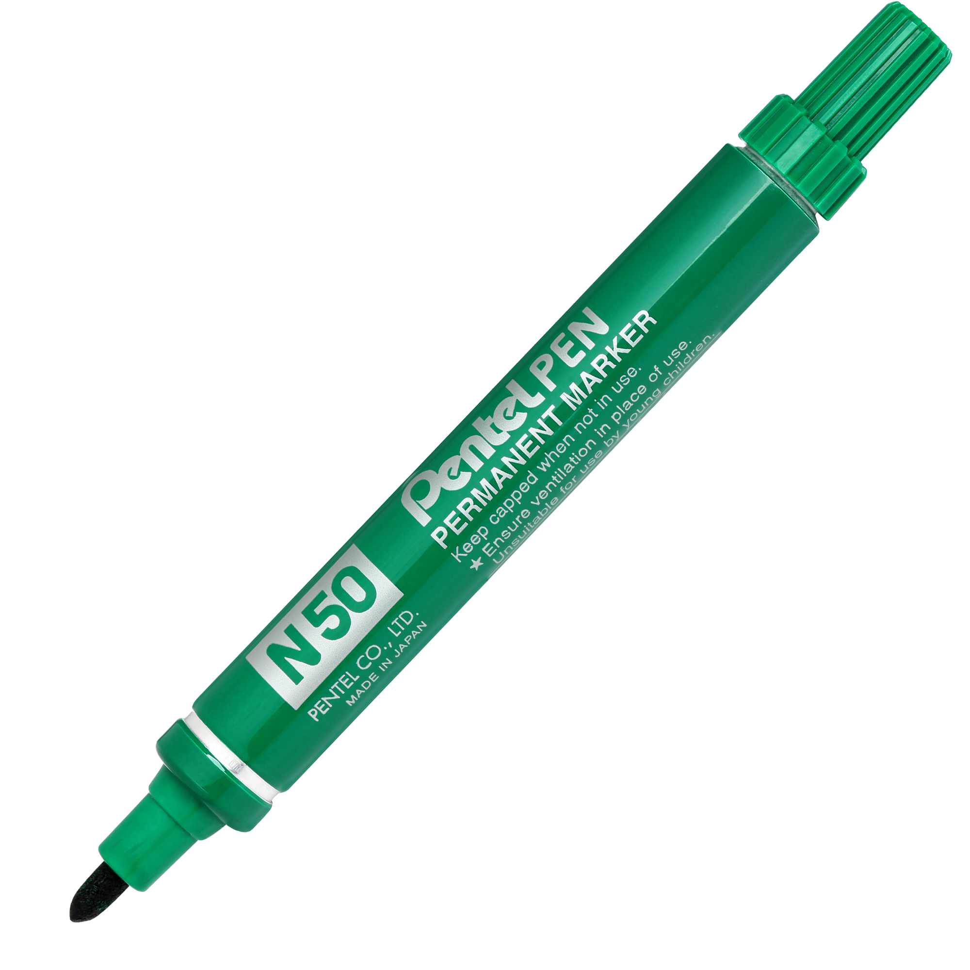 Pentel PEN - Marcatore - permanente - verde - inchiostro a base alcolica - 2.2 mm