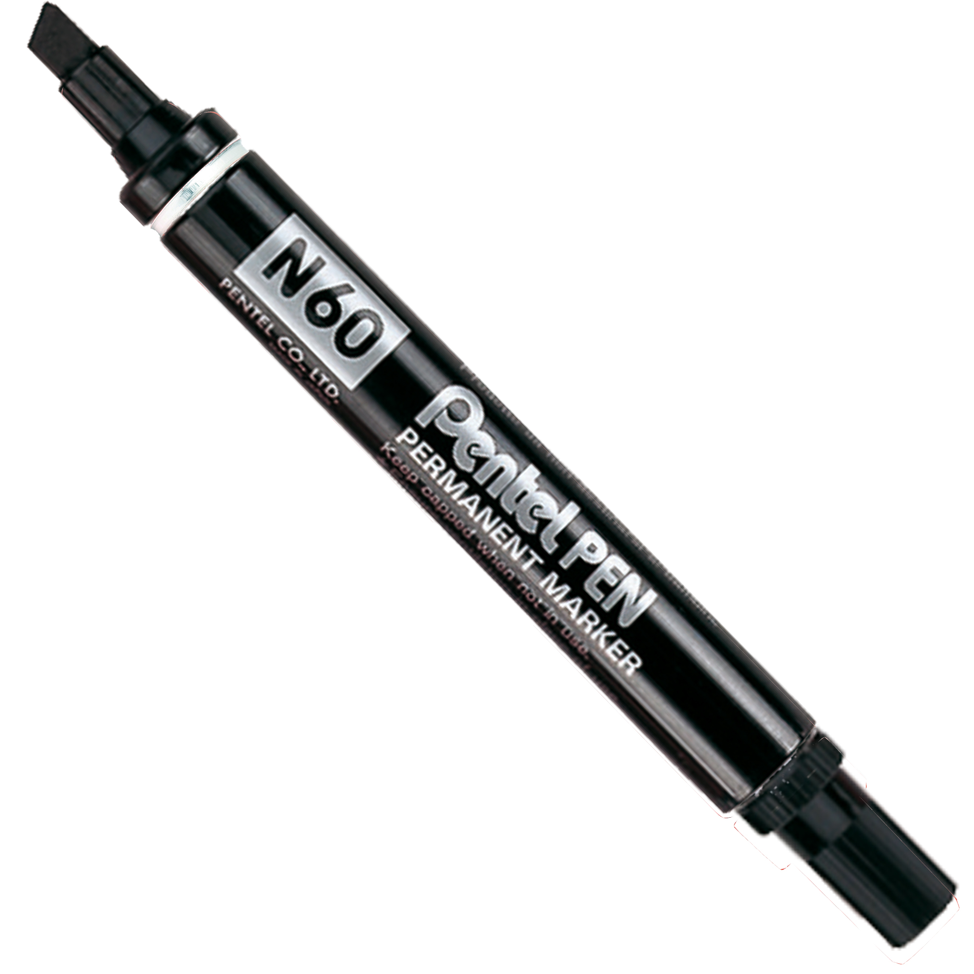 Pentel PEN - Marcatore - permanente - nero - inchiostro a base olio - 3.9-5.7 mm