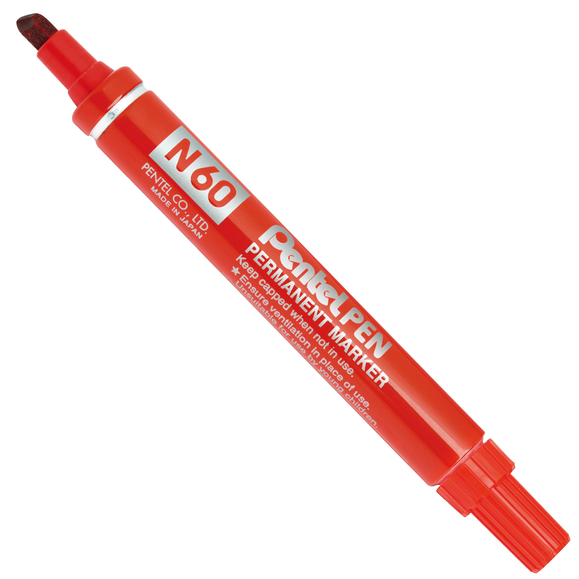 Pentel PEN - Marcatore - permanente - rosso - inchiostro a base olio - 3.9-5.5 mm