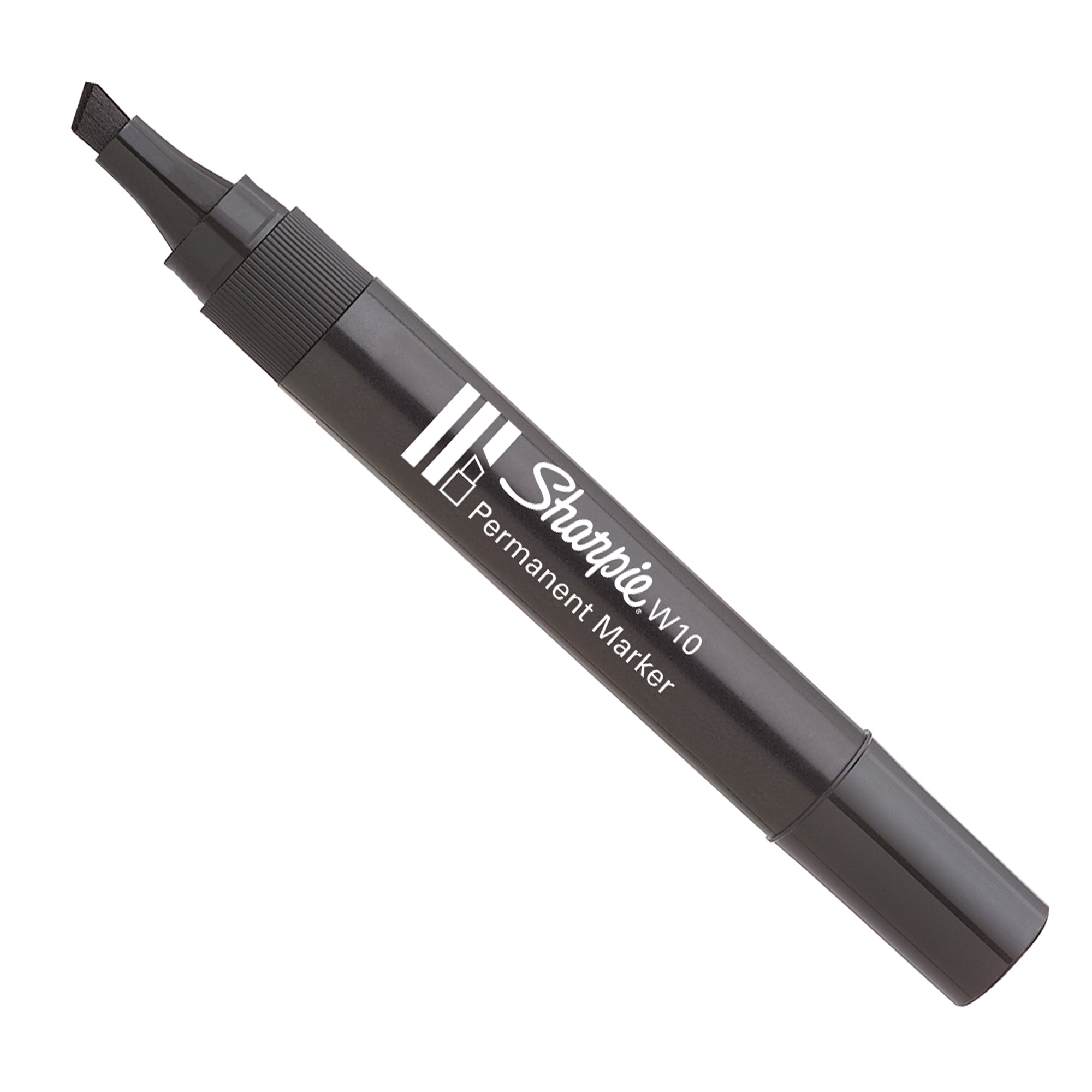 Sharpie W10 - Marcatore - permanente - nero - inchiostro base acqua - 1.5-5 mm (pacchetto di 12)