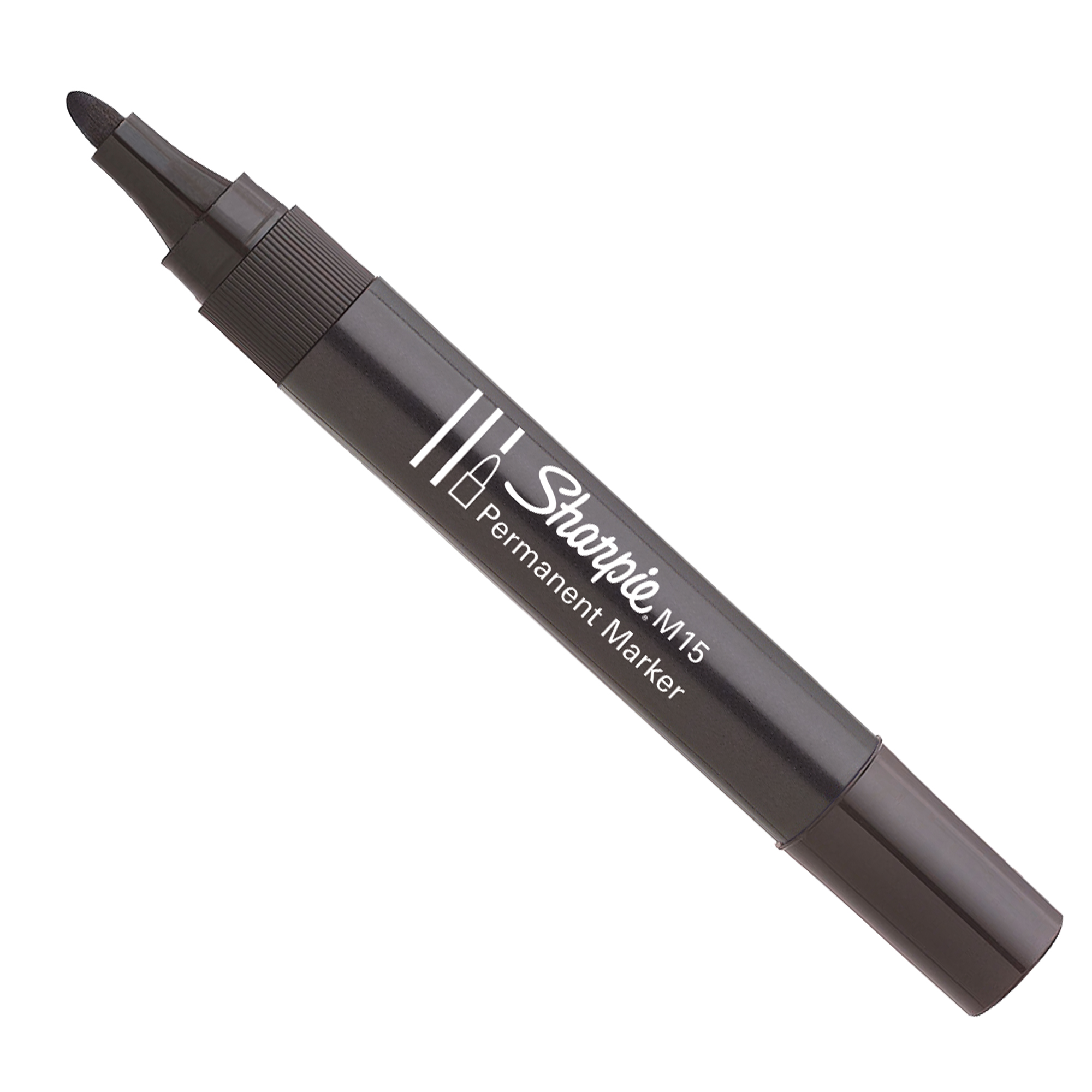 Sharpie M15 - Marcatore - permanente - nero - inchiostro base acqua - 2 mm (pacchetto di 12)