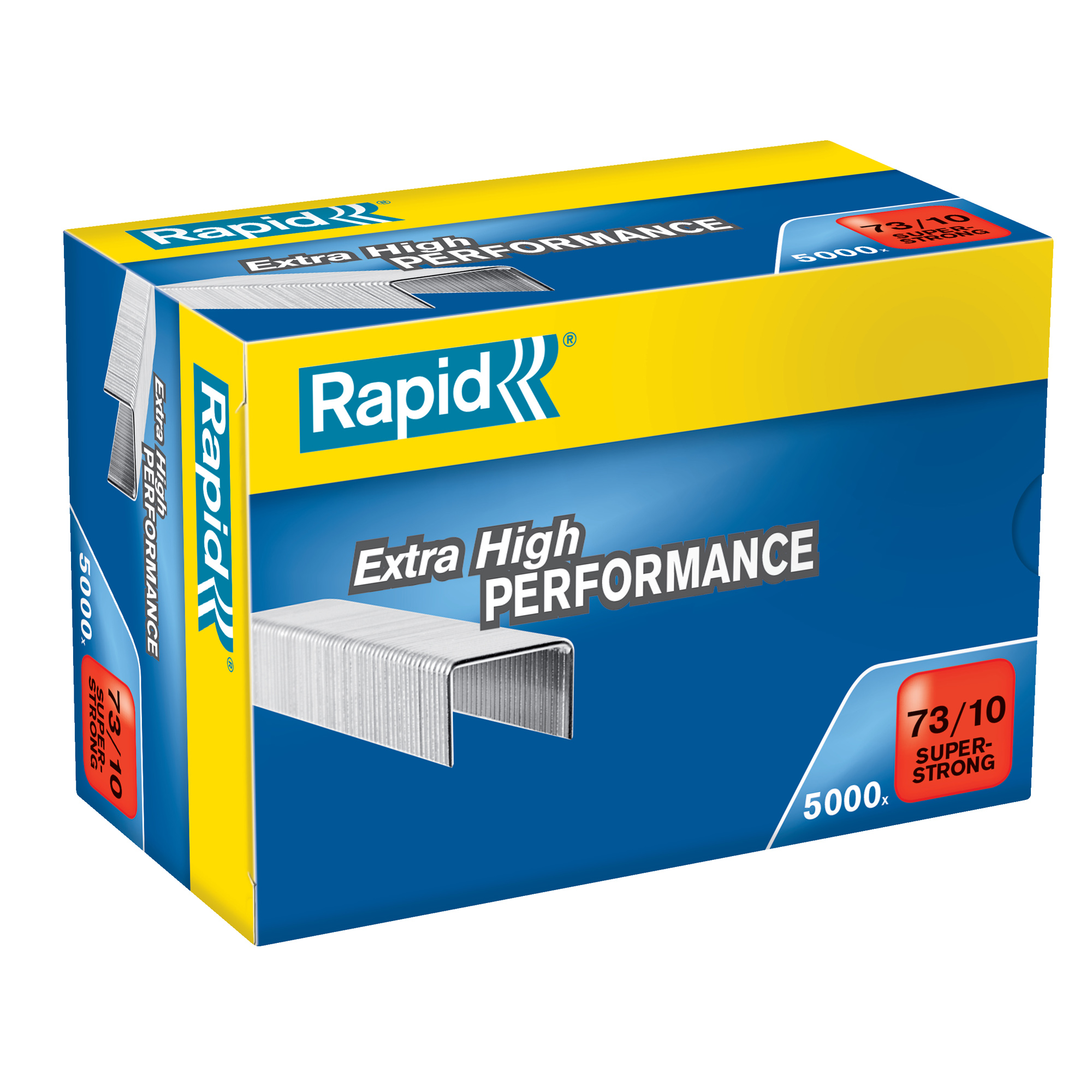 Rapid Super Strong - Punti metallici - 73/10 - 10 mm - acciaio galvanizzato - zincato - pacco da 5000 - per Rapid HD31; Classic HD31
