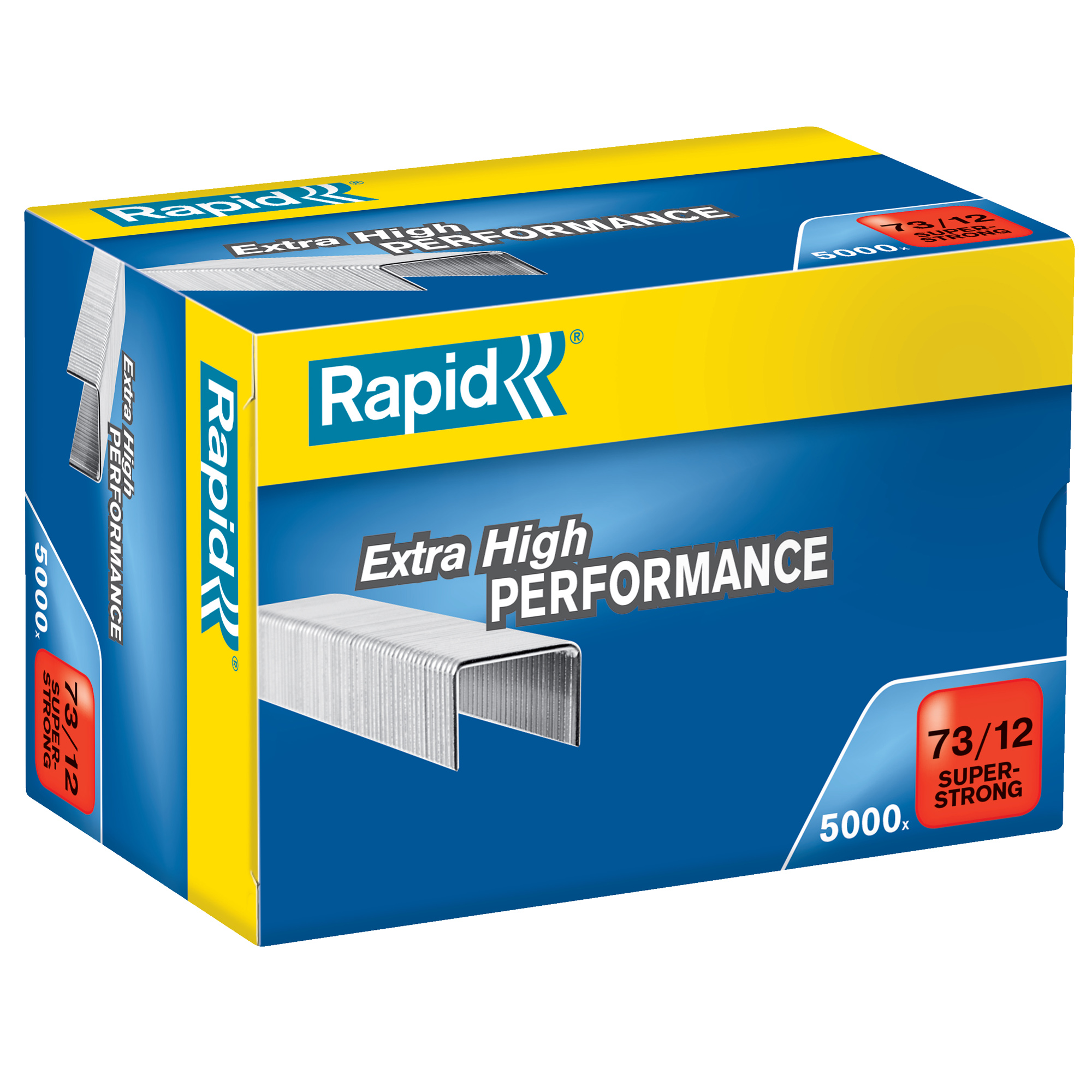 Rapid Super Strong - Punti metallici - 73/12 - 12 mm - metallo galvanizzato - pacco da 5000 - per Classic HD31