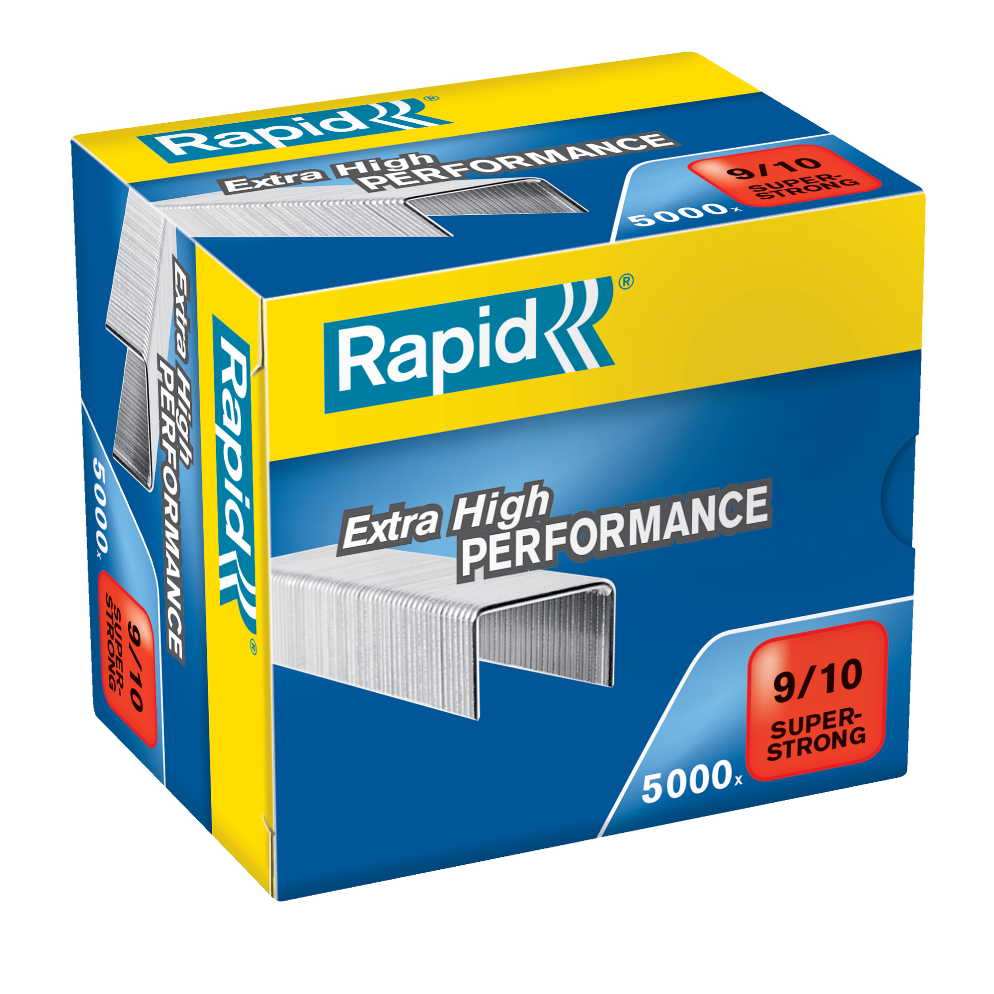 Rapid Super Strong - Punti metallici - 9/10 - 10 mm - acciaio galvanizzato - pacco da 5000 - per Rapid HD9
